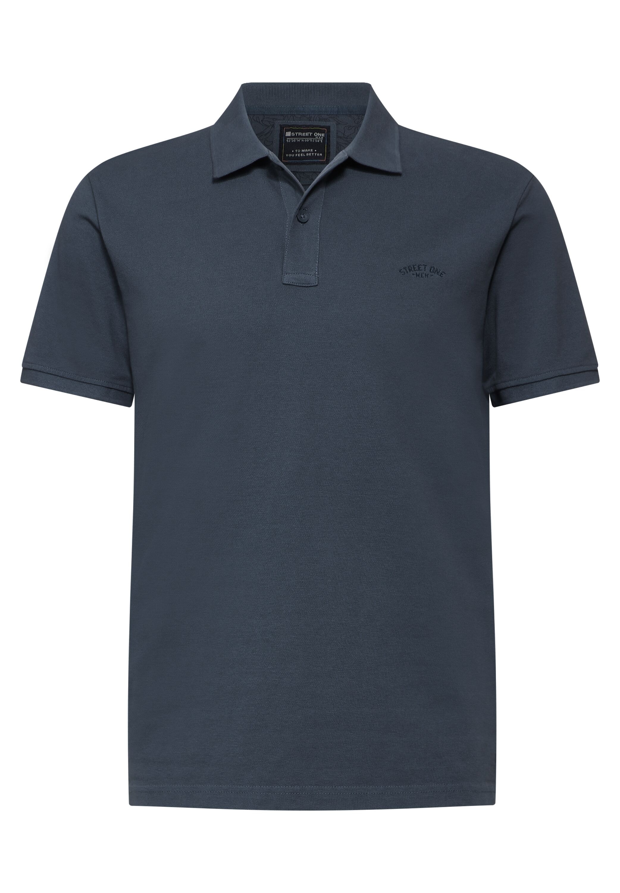 STREET ONE MEN Poloshirt, aus reiner Baumwolle