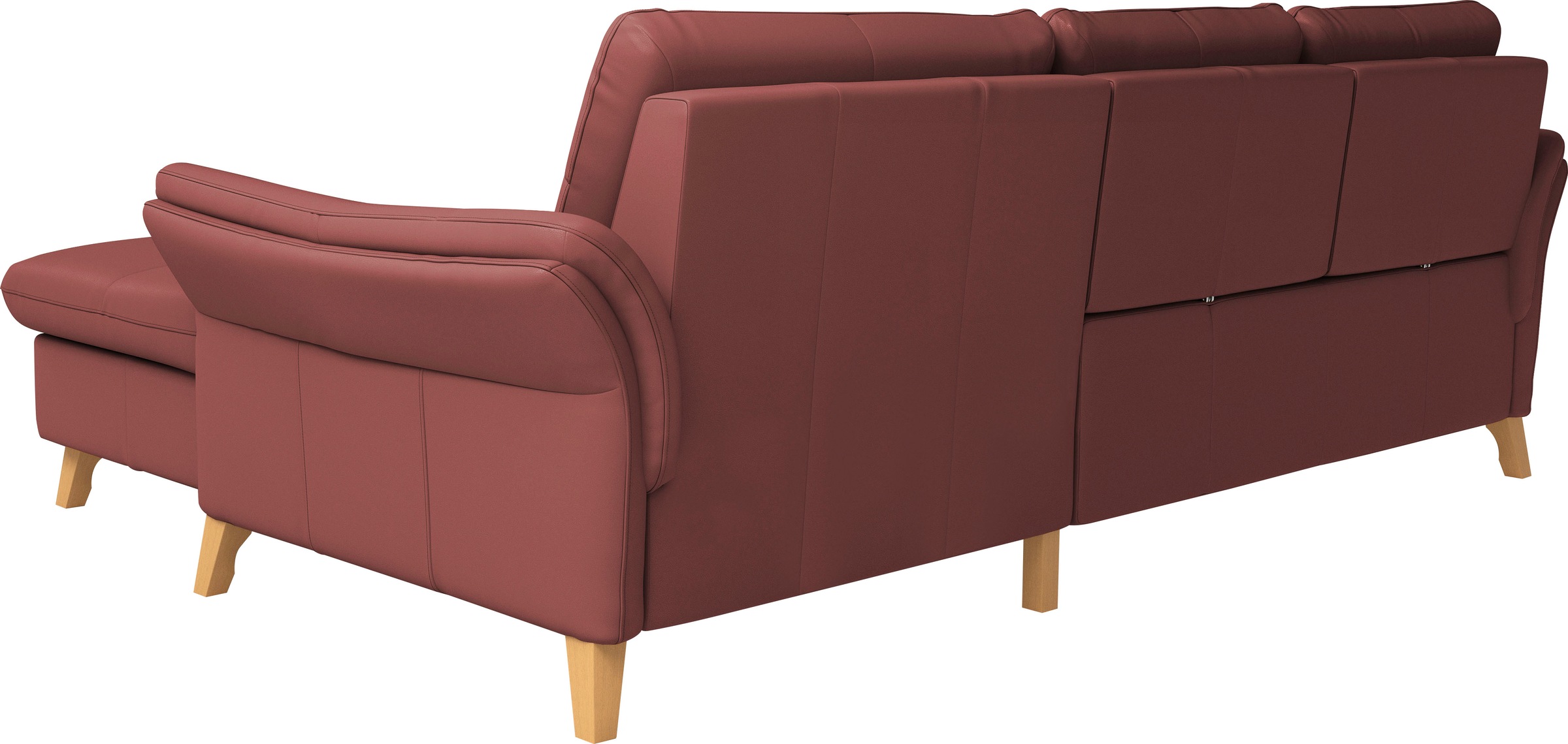 sit&more Ecksofa »Göteborg«, Sitztiefenverstellung und Federkern, wahlweise mit Bettfunktion