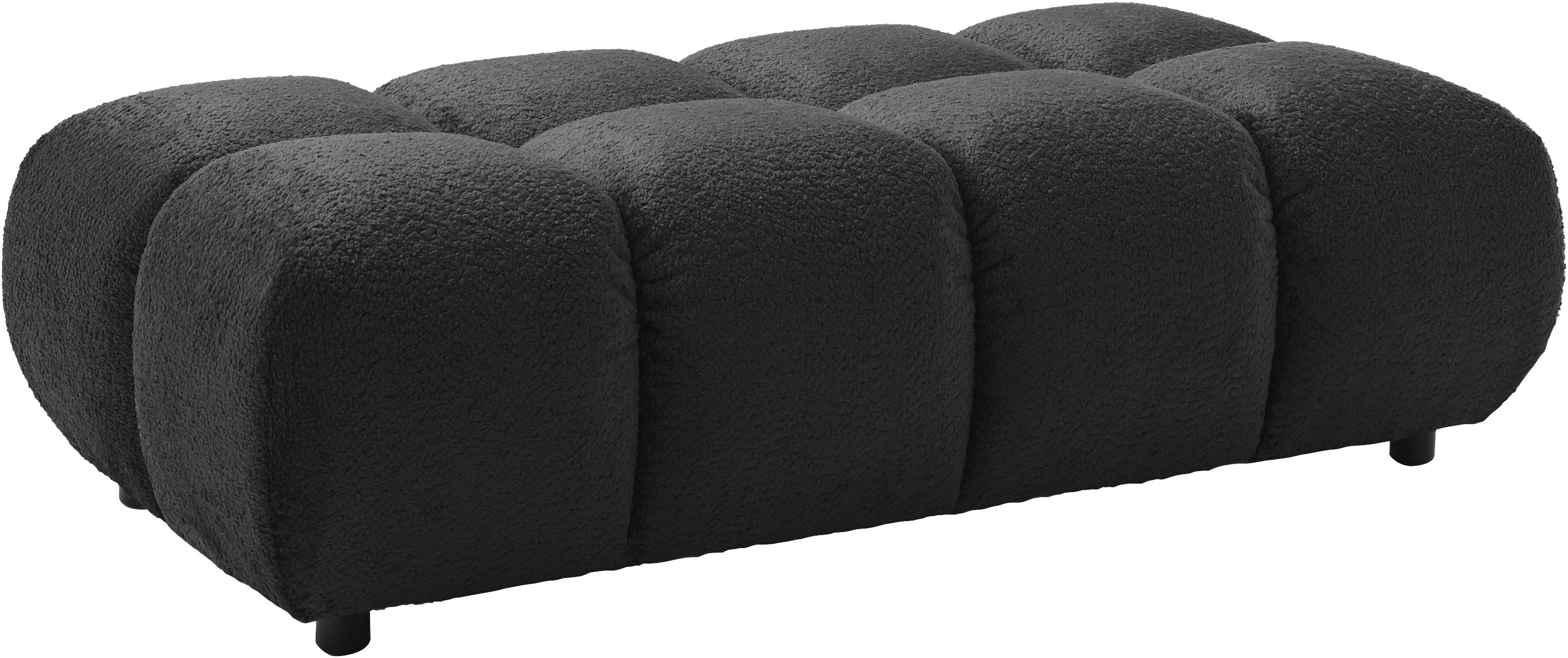 Home affaire Polsterhocker "Cozy Bubble, mit eleganter Steppung, weich gepolstert, 143x73 cm" 1 Stk. tlg. passend zum Sofa und dem drehbaren Sessel der Graceland-Serie