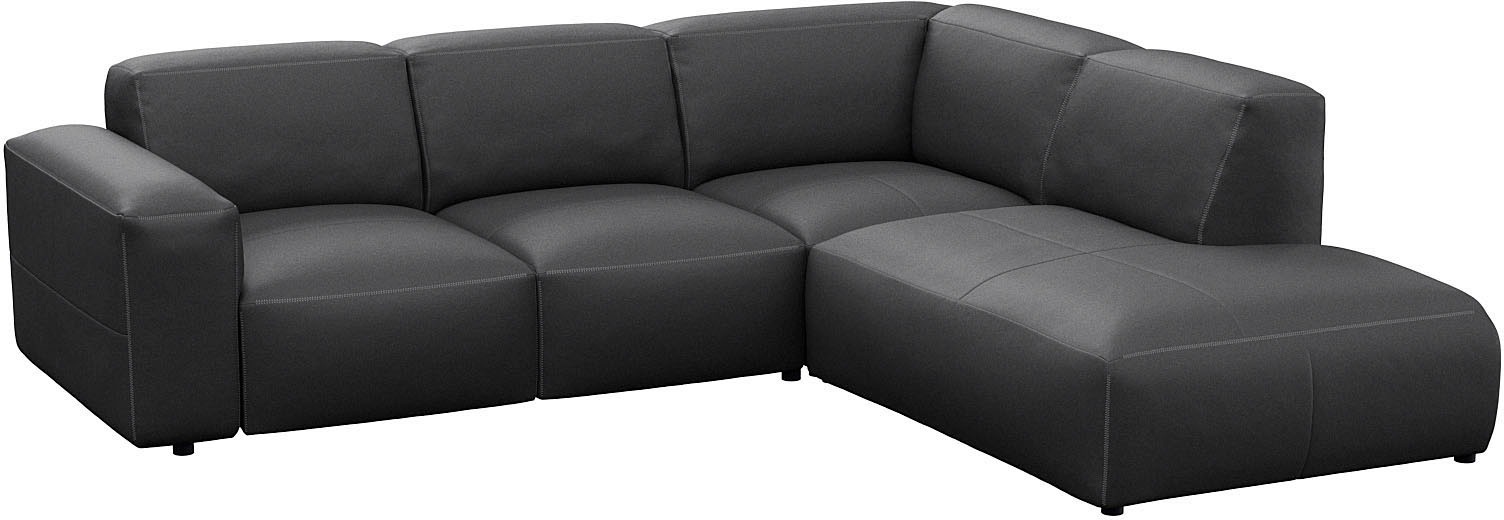 FLEXLUX Ecksofa »Lucera, super Sitzkomfort durch Kaltschaum im Sitz, L-Form«, modern & anschmiegsam, Designsofa, modernes skandinavisches Design