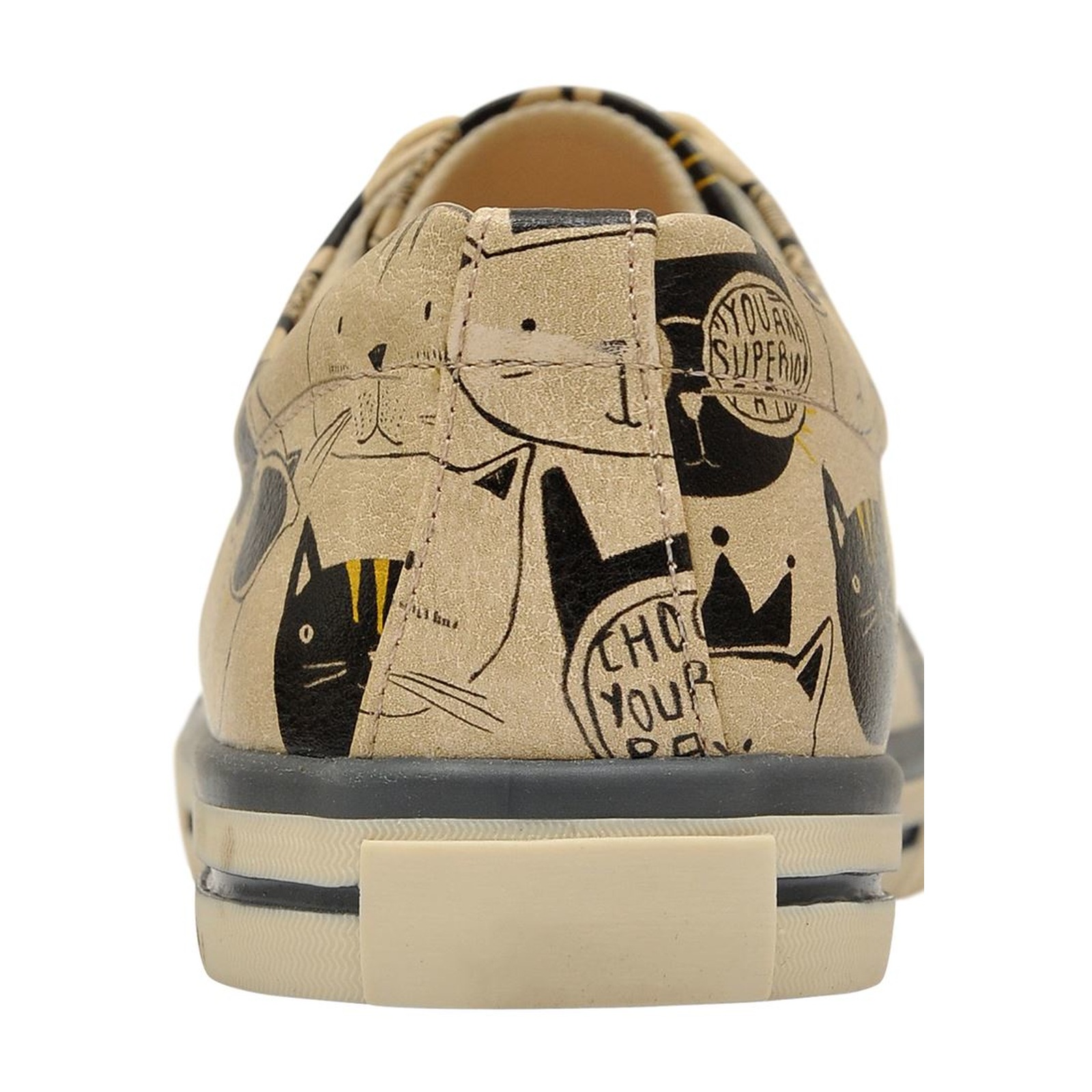 DOGO Sneaker »Damen Sneaker Monochrome Cats Vegan Damen Sneaker / female«, Vegan