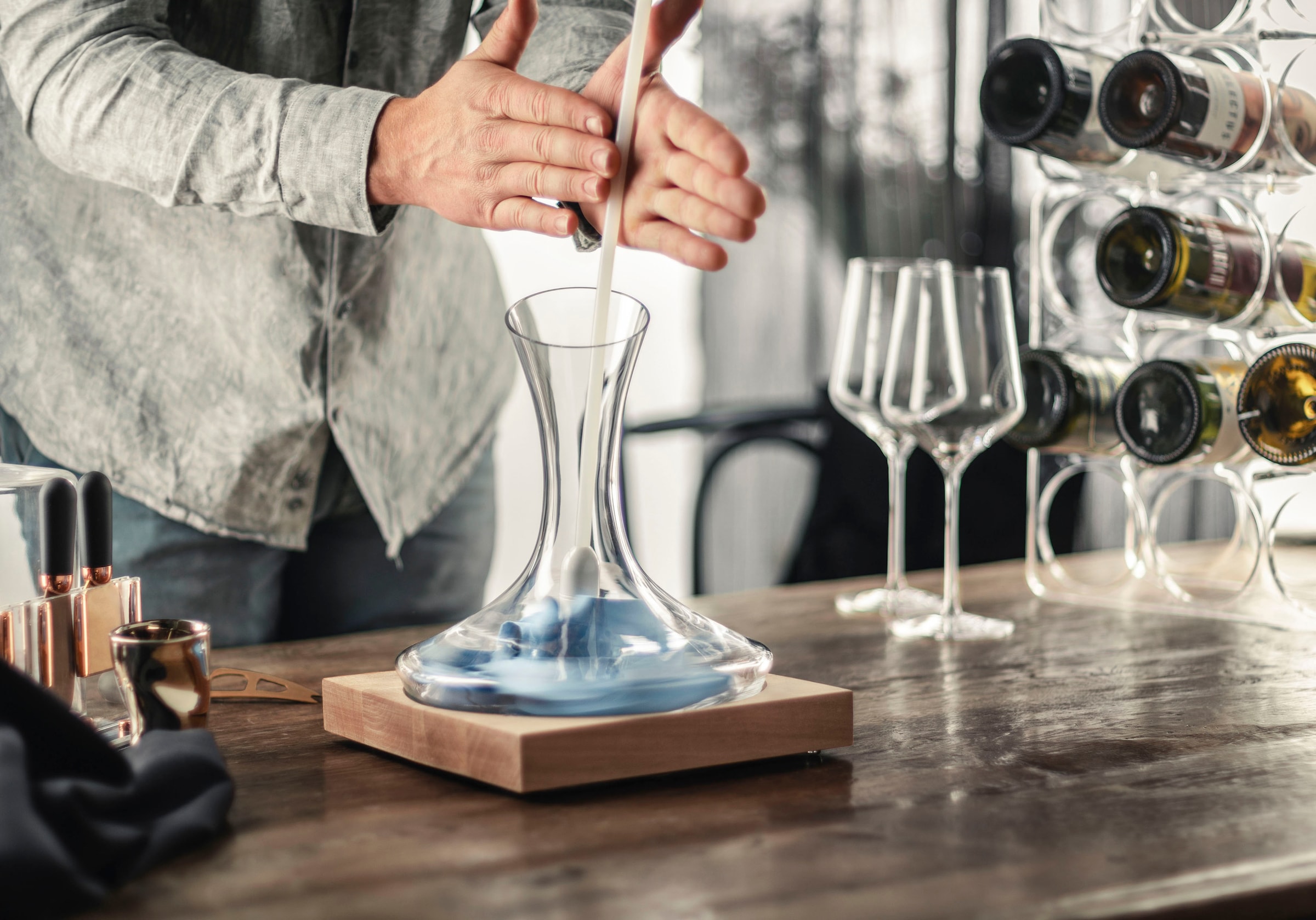 Eisch Germany Reinigungsbürste »Dekantertrockner«, Set, 3 St., aus Mikrofaser, 944/1 im Geschenkkarton, saugfähige und fusselfreie Mikrofaser