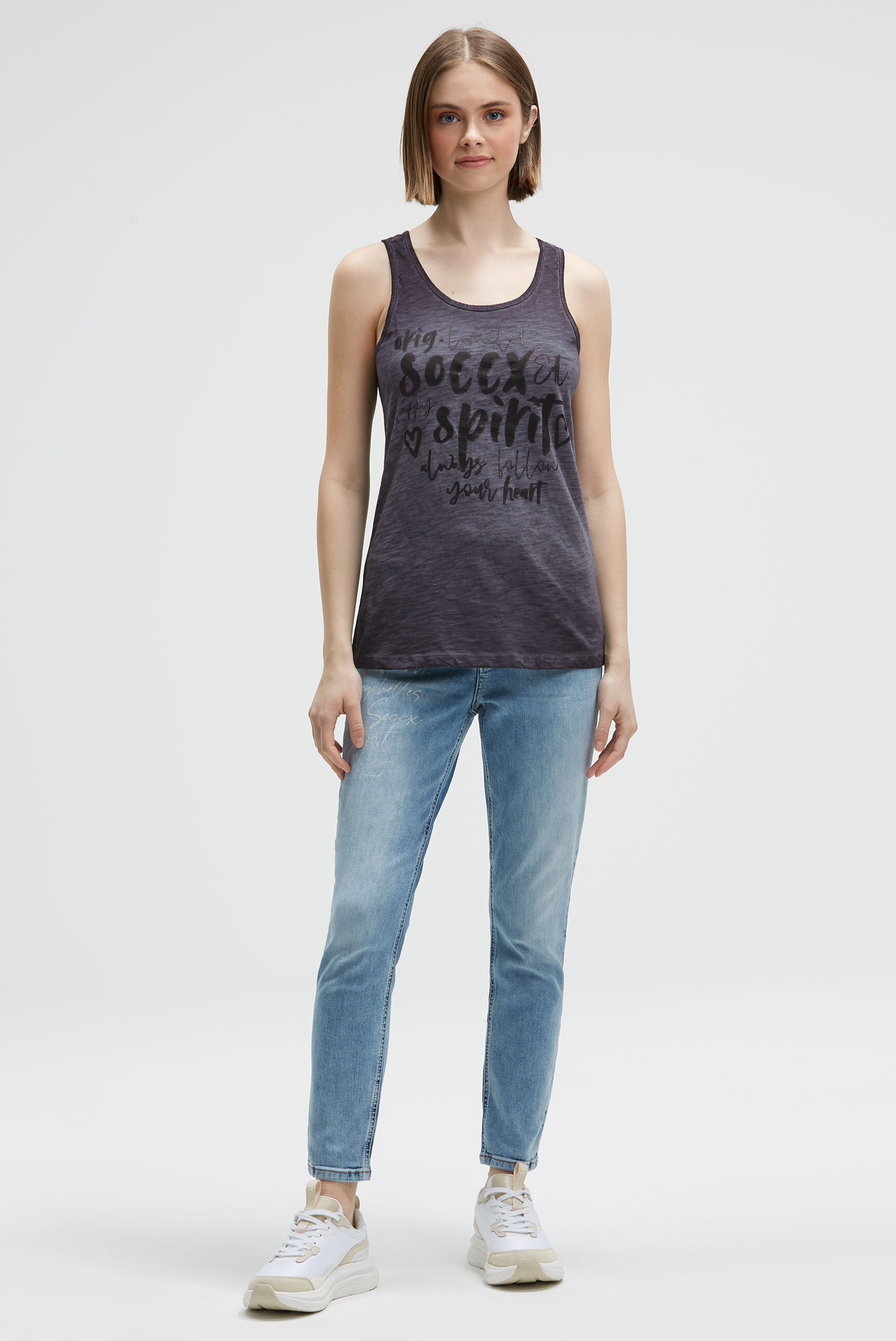 SOCCX Tanktop aus Baumwolle