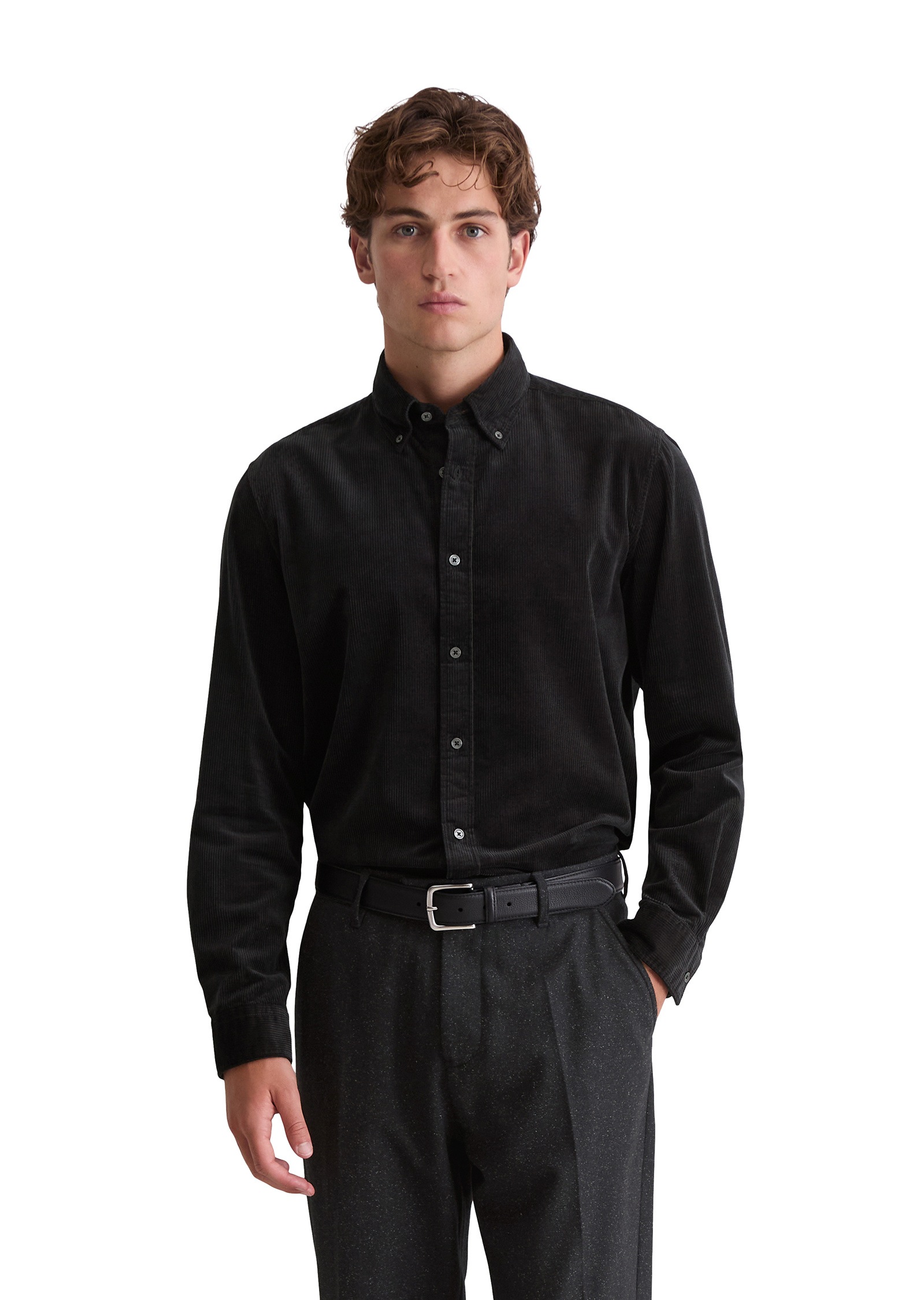 Marc OPolo Langarmhemd "mit Button-Down-Kragen" günstig online kaufen