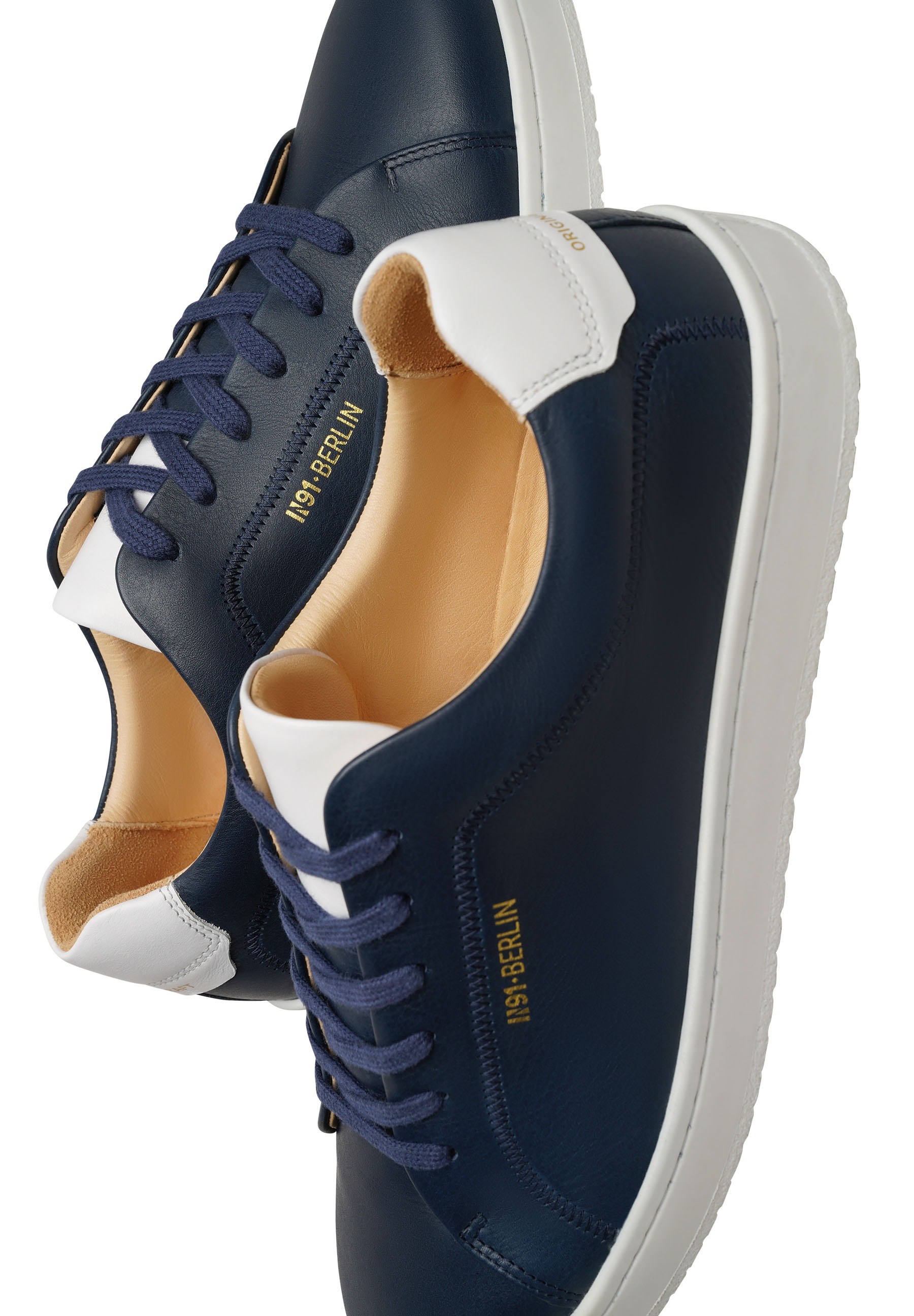 N91 Sneaker »Original Draft BB Herrensneaker« Damenschuh Leder handgefertigt Freizeitschuhe GE11156