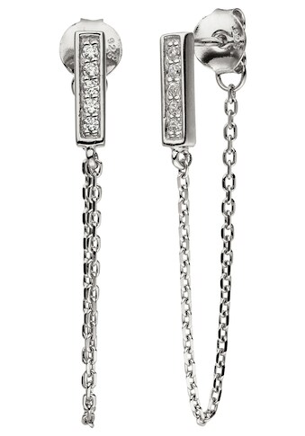 JOBO Paar Ohrhänger, 925 Silber mit 10 Zirkonia kaufen
