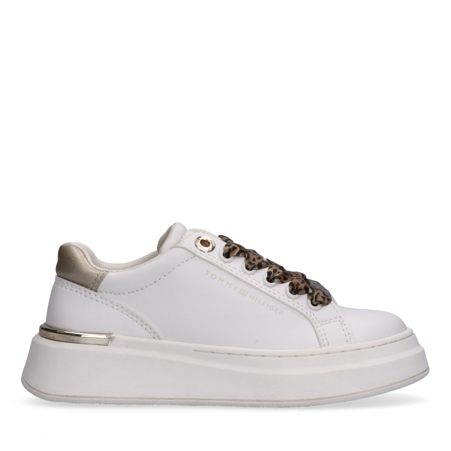 Tommy Hilfiger Plateausneaker  Plateauschuh, Chunky Sneaker, Schnürer im Animal Look