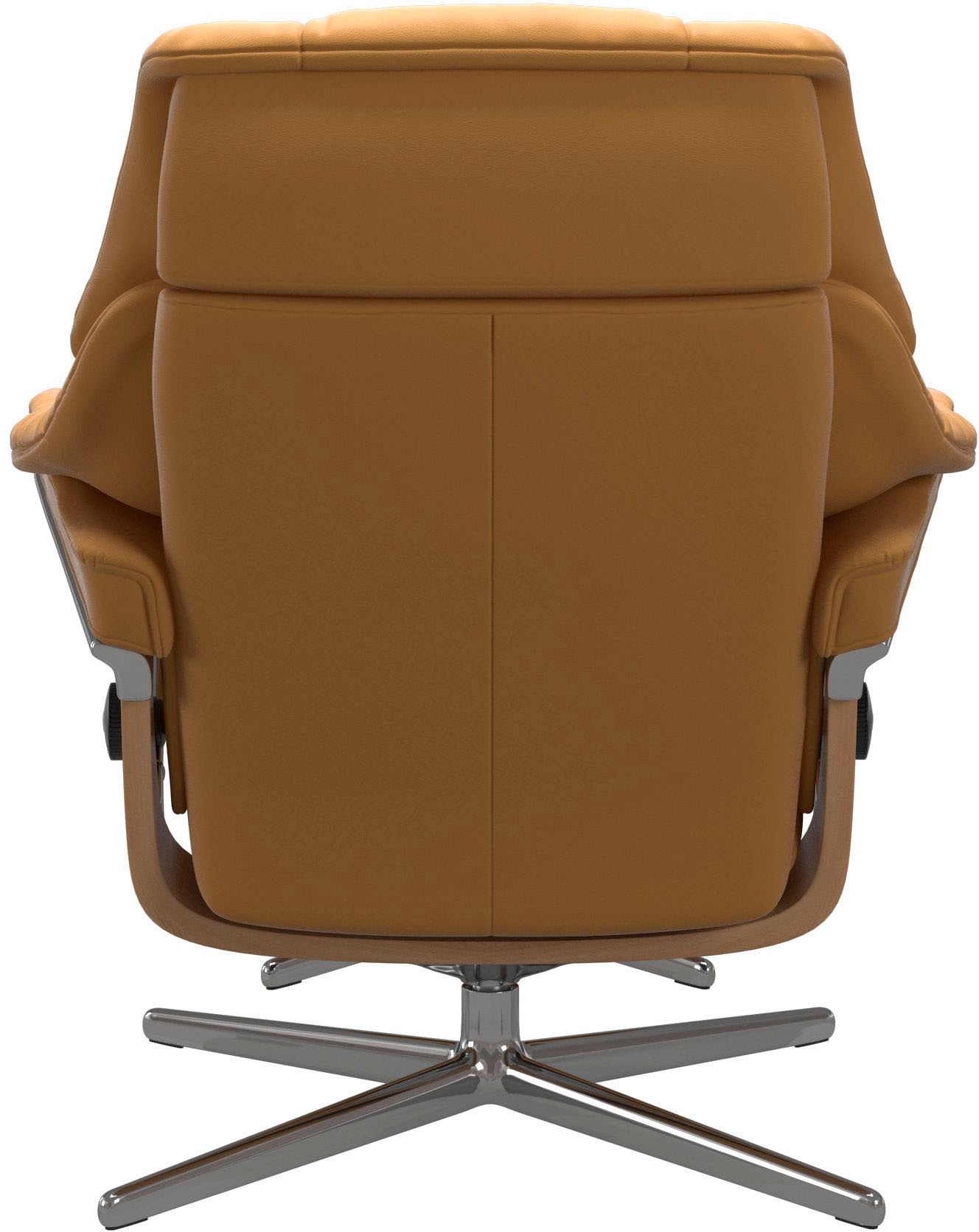 Stressless® Relaxsessel »Reno«, (Set, Relaxsessel mit Hocker), mit Hocker, mit Cross Base, Größe S, M & L, Holzakzent Eiche