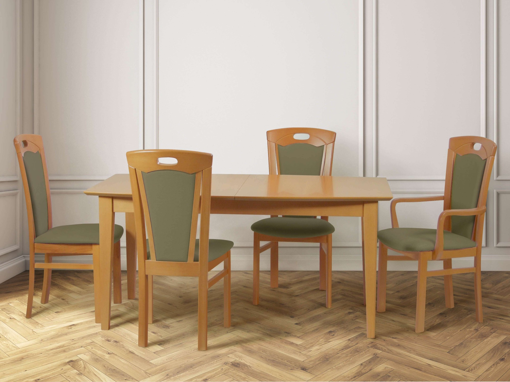 Home affaire Esszimmerstuhl "FERDI, Armlehnstuhl, Made in Italy, Massivholz günstig online kaufen