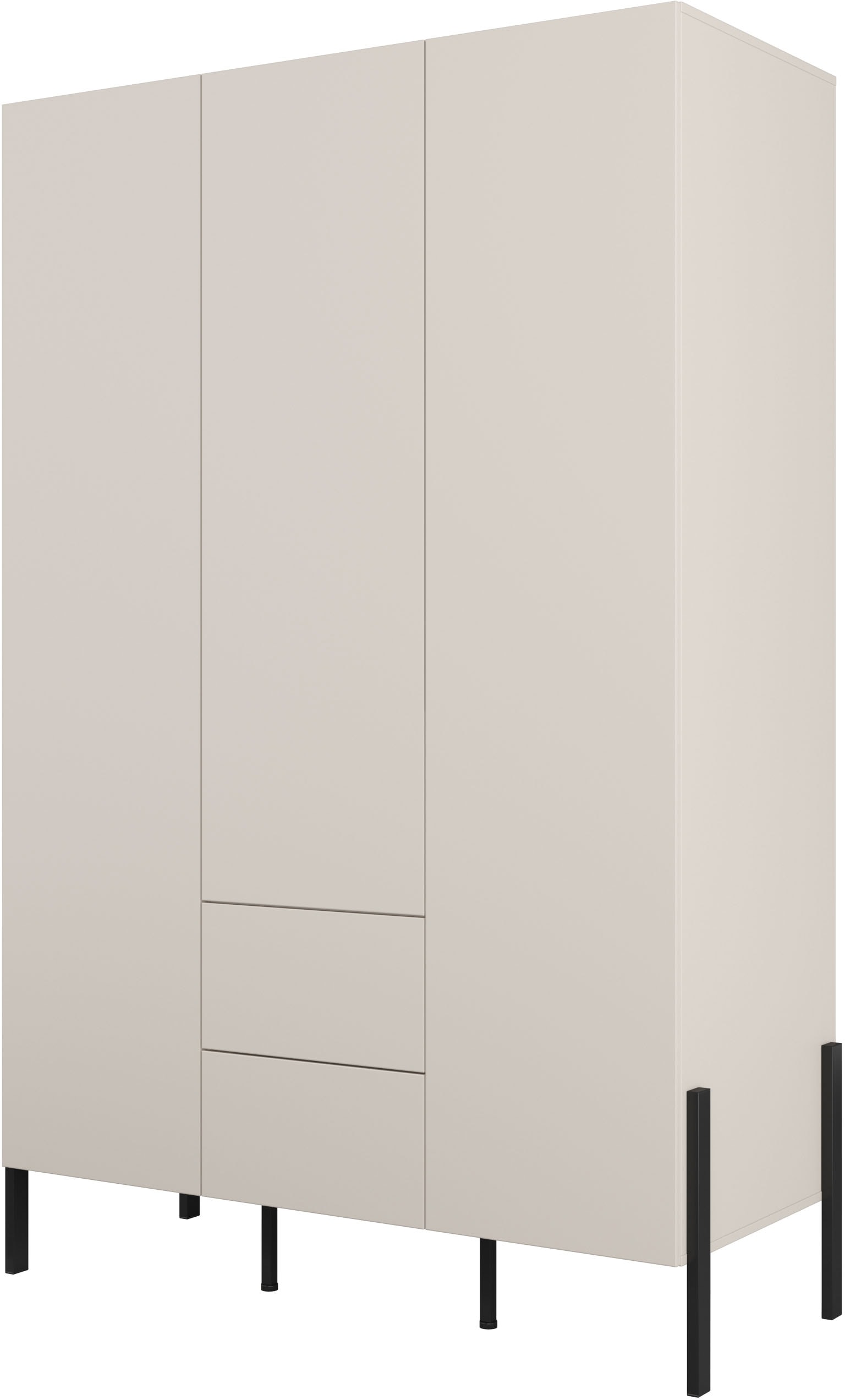 Home affaire Drehtürenschrank »Jukon, moderner Kleiderschrank«, Drehtürenschrank 3 Türen/2 Schubkästen, push to open Funktion