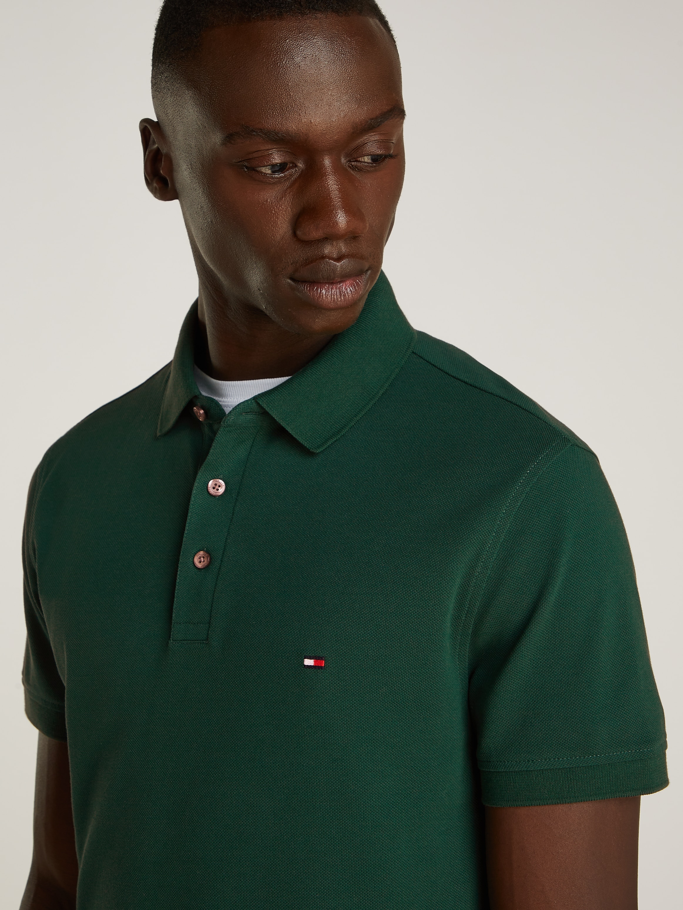 Tommy Hilfiger Poloshirt »1985 SLIM POLO«, aus leicht strukturiertem Piqué-Material