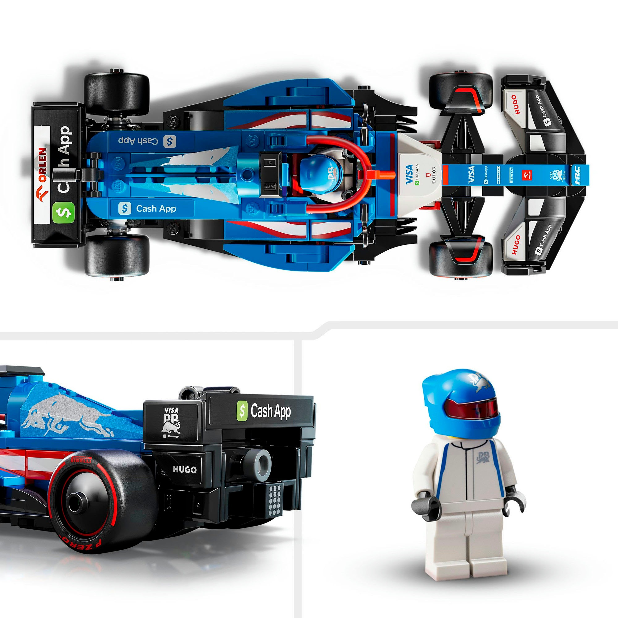 LEGO® Konstruktionsspielsteine »Visa Cash App RB VCARB 01 F1® Rennauto (77246), LEGO® Speed Champions«, (248 St.), Made in Europe