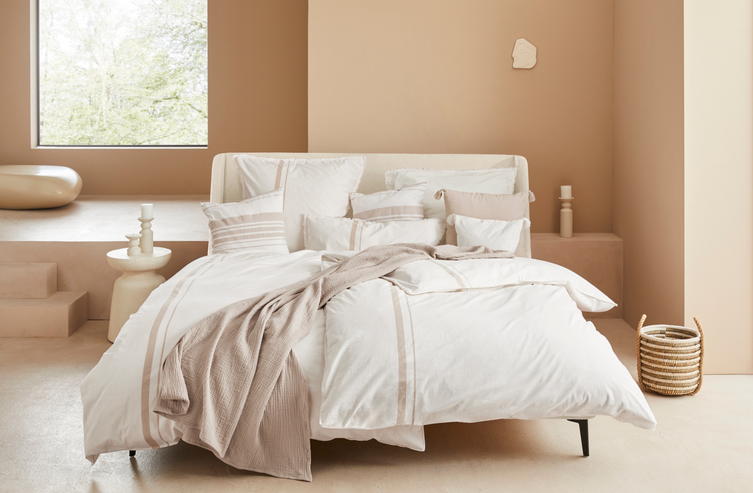 LeGer Home by Lena Gercke Wohndecke "HEVIN" Tagesdecke im Baumwoll-Crinkle- günstig online kaufen