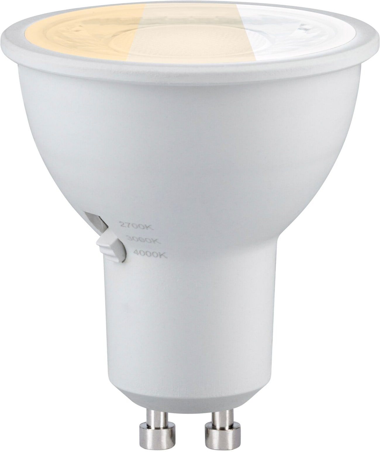 Paulmann LED-Leuchtmittel »450lm 3CCT DipSwitch 50° 4,6W 230V« GU10 1 Stk. Farbwechsler White Select