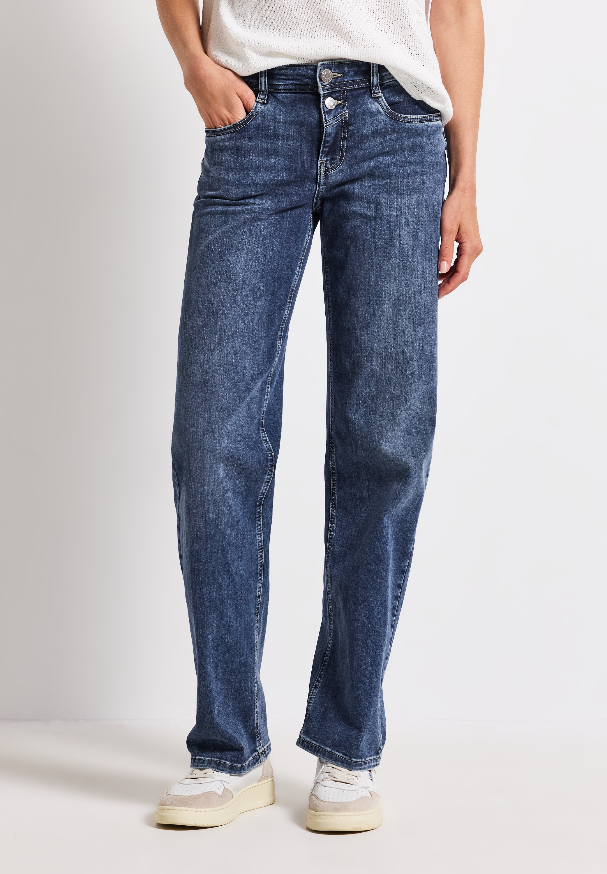 STREET ONE Comfort-fit-Jeans, Middle Waist