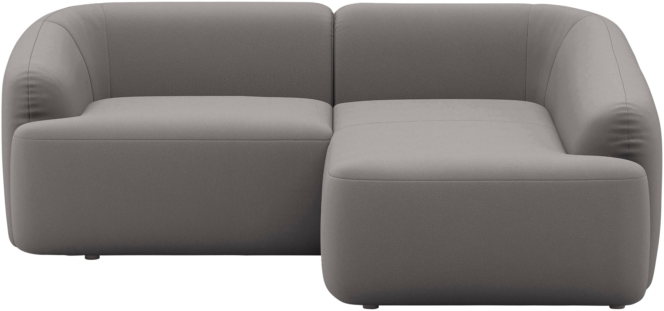 INOSIGN Ecksofa "Nergal, kompakte Stellmaße, Breite 216cm, organisches Desi günstig online kaufen