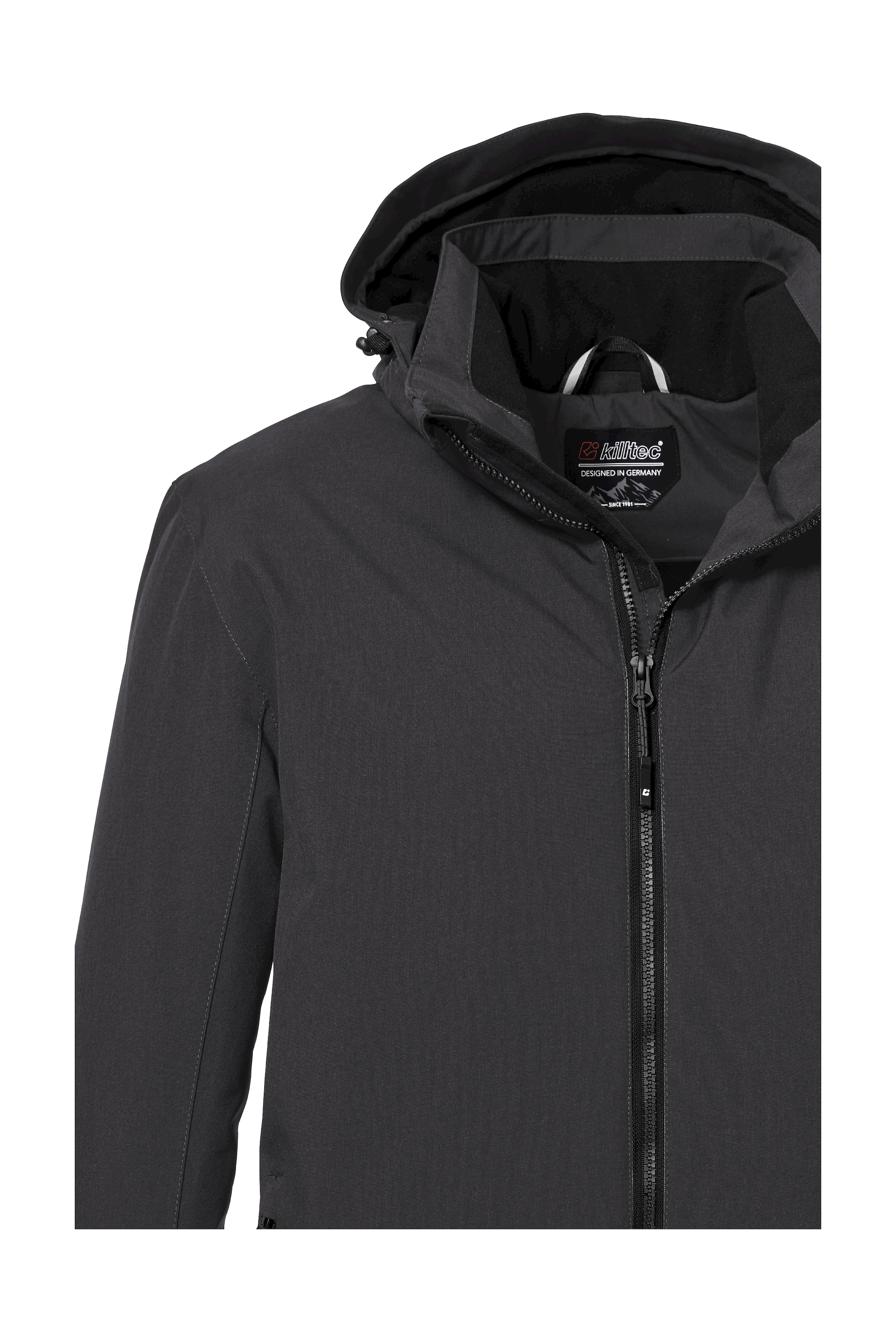 Killtec Outdoorjacke »KOW 22 MN JCKT«, Wasserdichte, atmungsaktive Jacke mit abnehmbarer Kapuze und Taschen