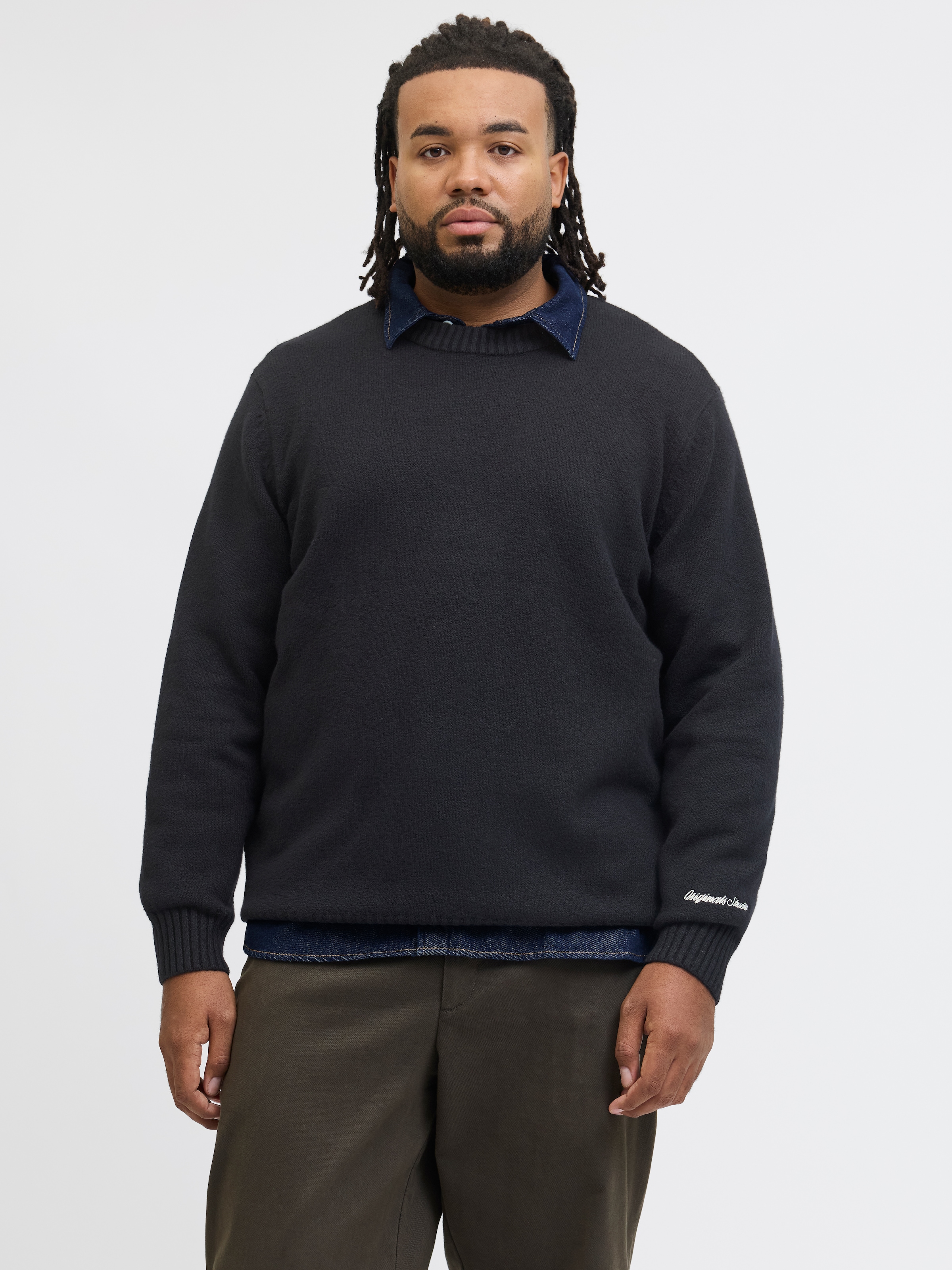 Jack & Jones PlusSize Strickpullover "JORNORREBRO KNIT CREW NECK PLS" günstig online kaufen