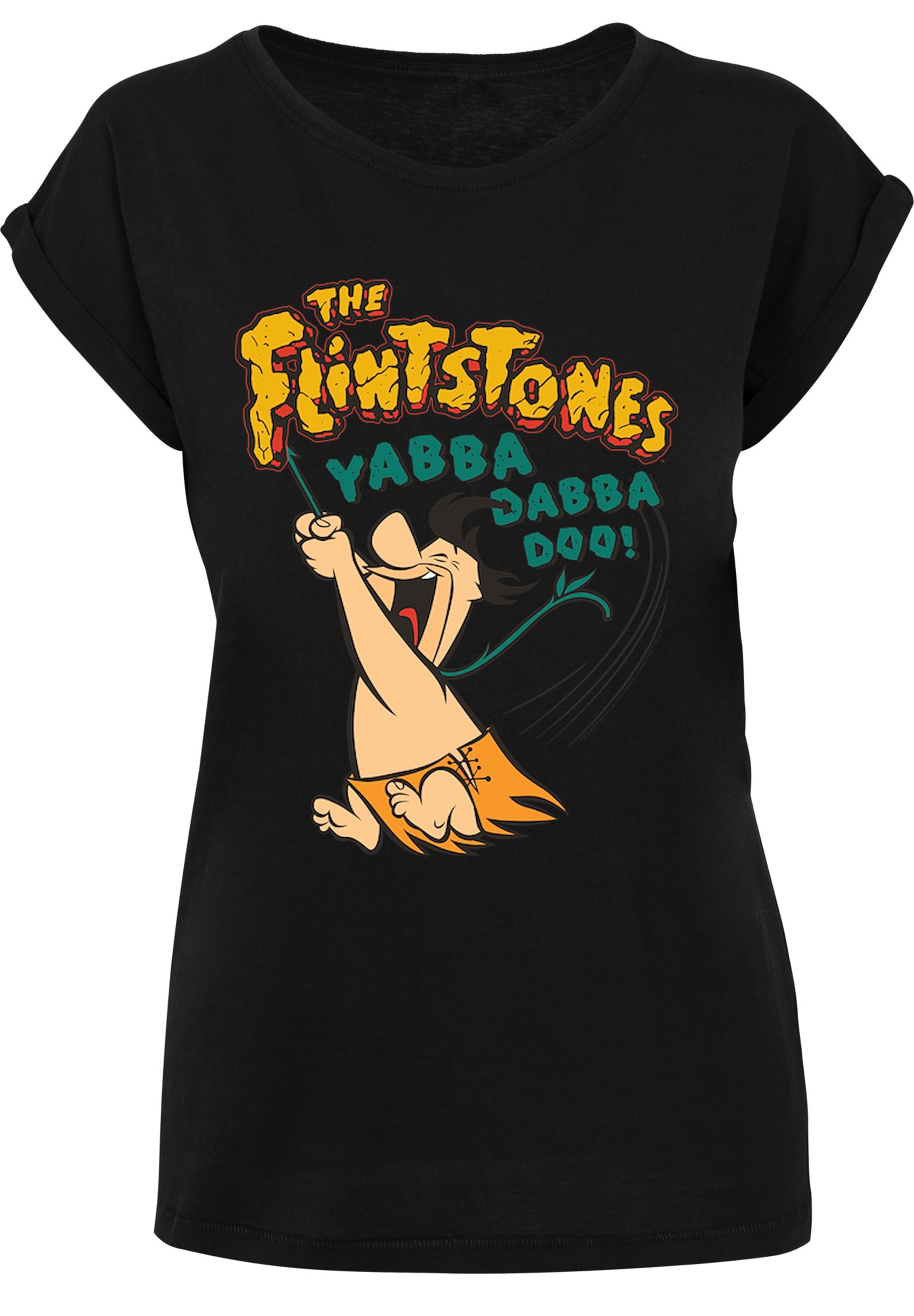 F4NT4STIC T-Shirt »Die Familie Feuerstein Fred Yabba Dabba Doo«, Print