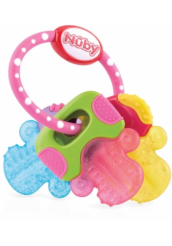 Nuby Beißring »Schlüssel pink« su Kühlung