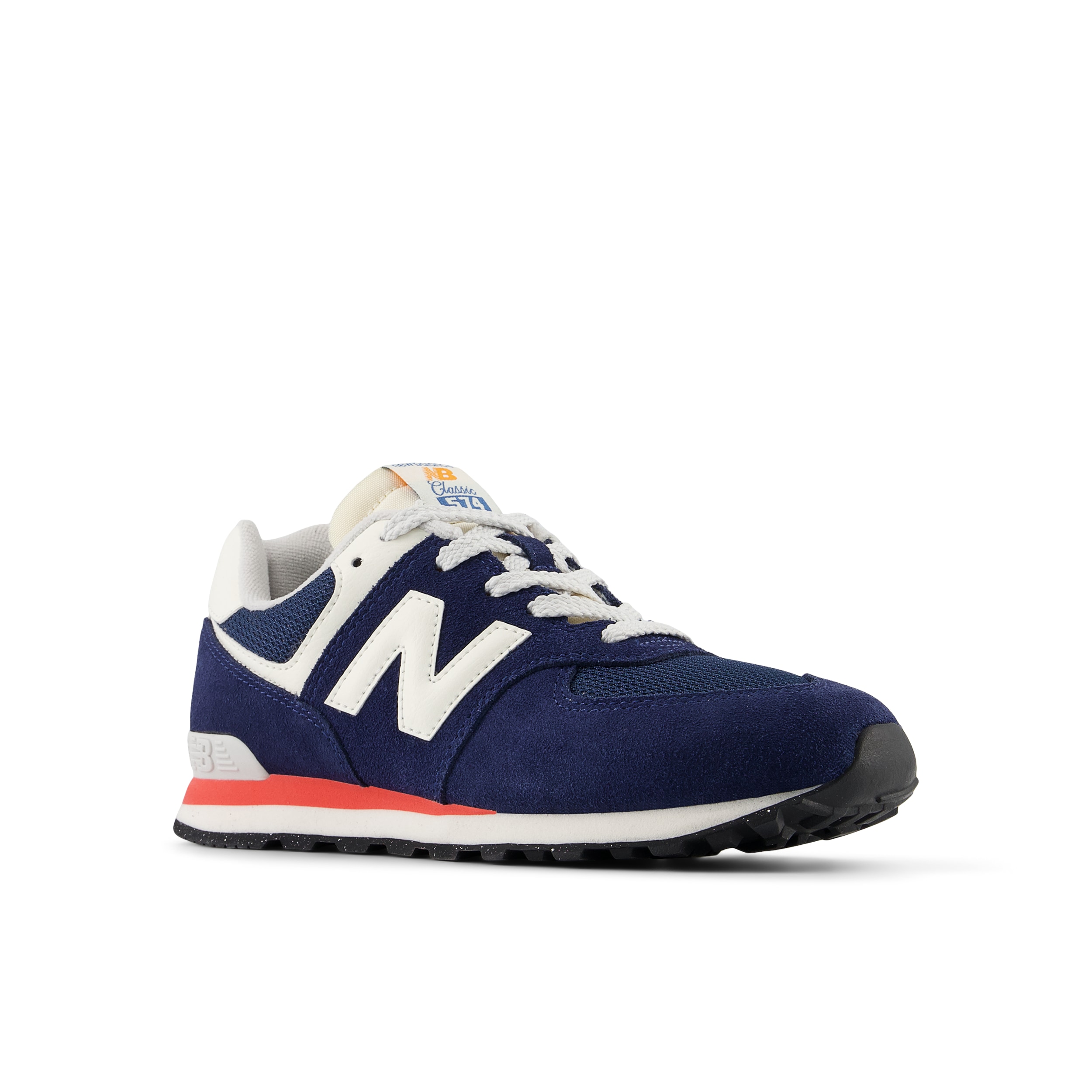 New Balance Sneaker "574" mit niedrigem Schaft, aus Leder und Textil