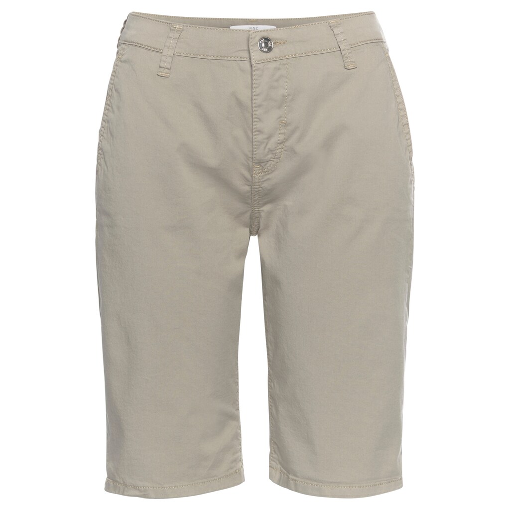 MAC Chinoshorts »Chino«, Typischer Chino-Schnitt mit krempelbarem Saum