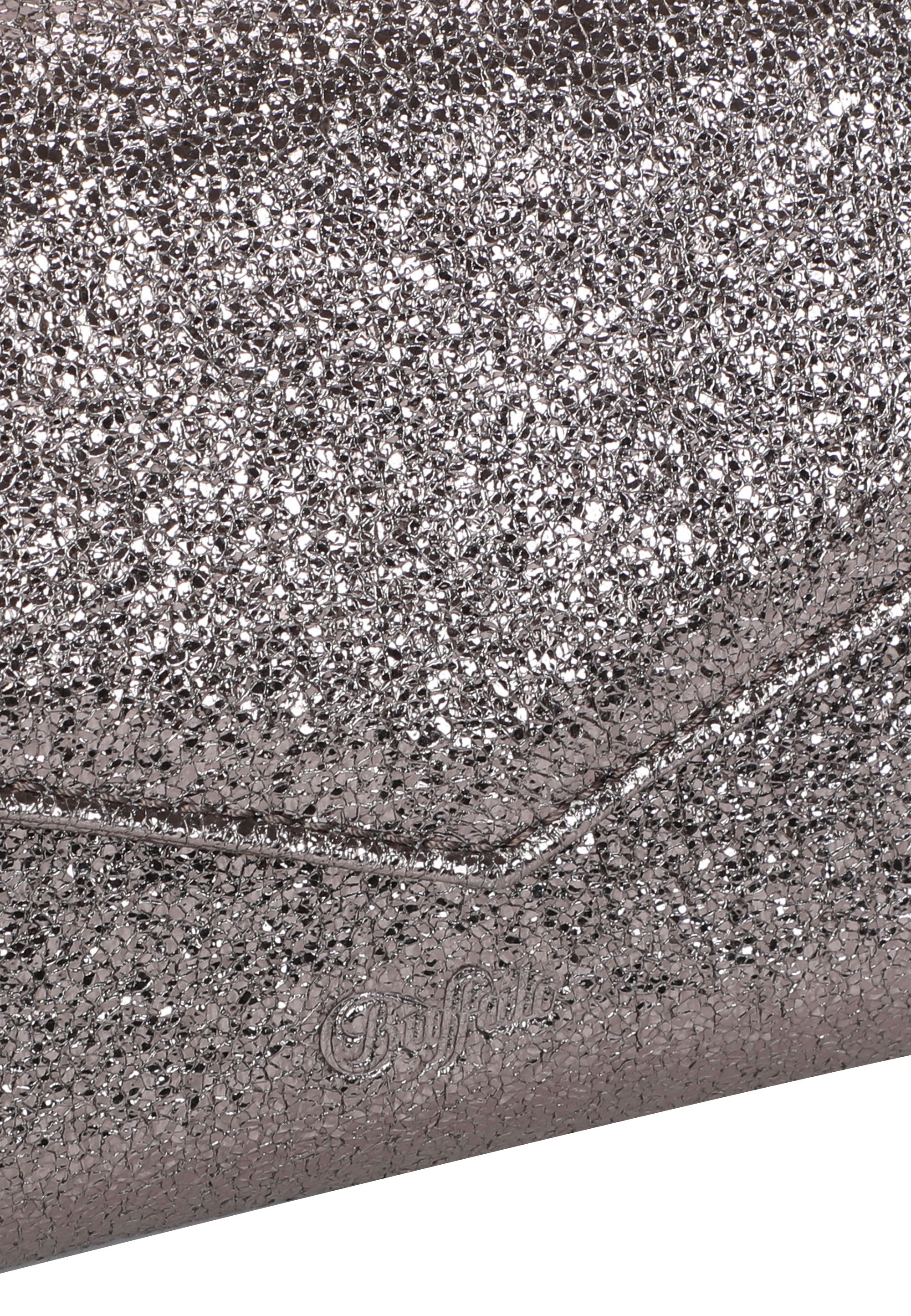 Buffalo Clutch »Secco Glitter«, mit stylischem Ketten-Schulterriemen