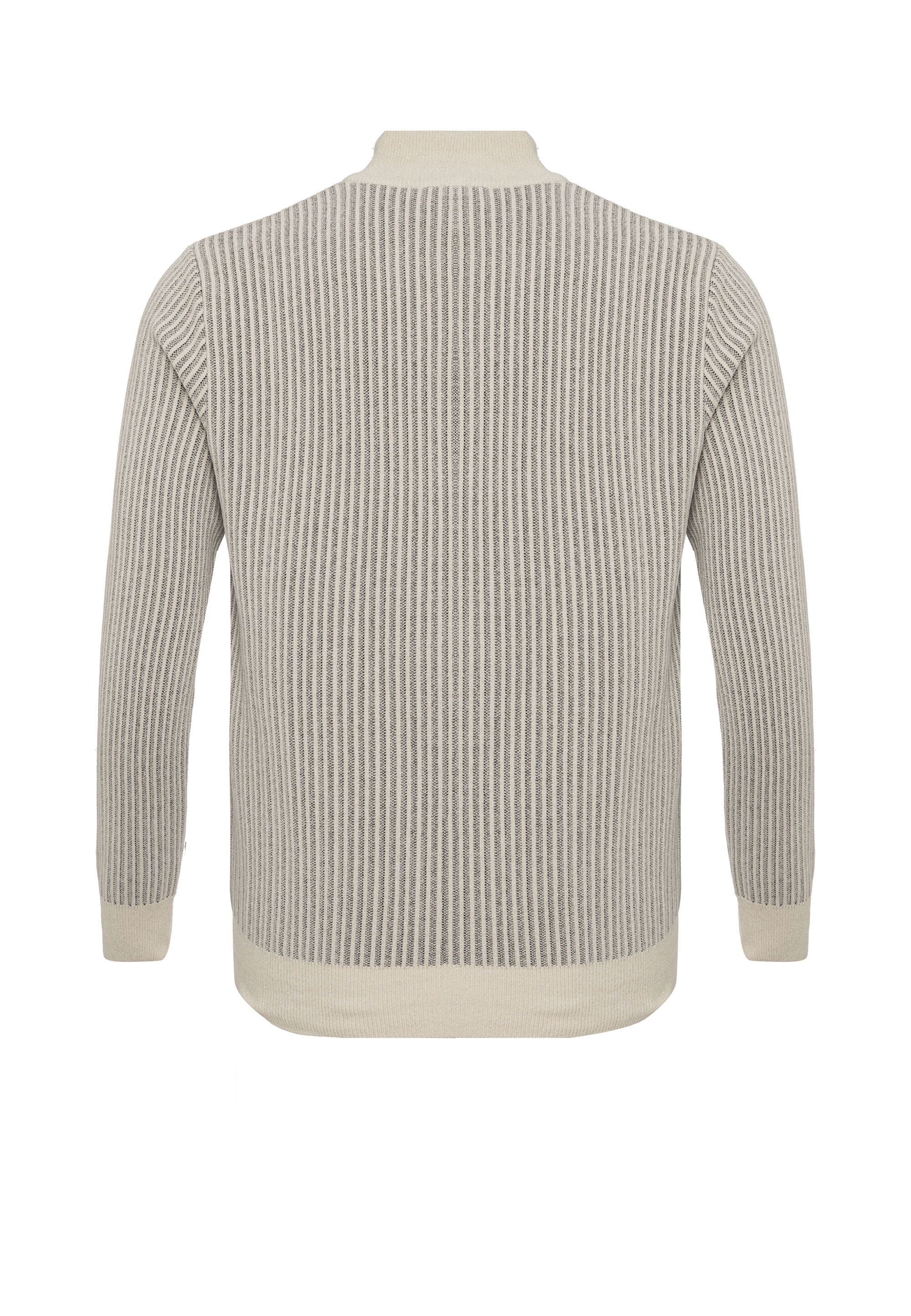 Cipo & Baxx Strickpullover »CP286« 1 Stk. vertikales Rippstrickmuster