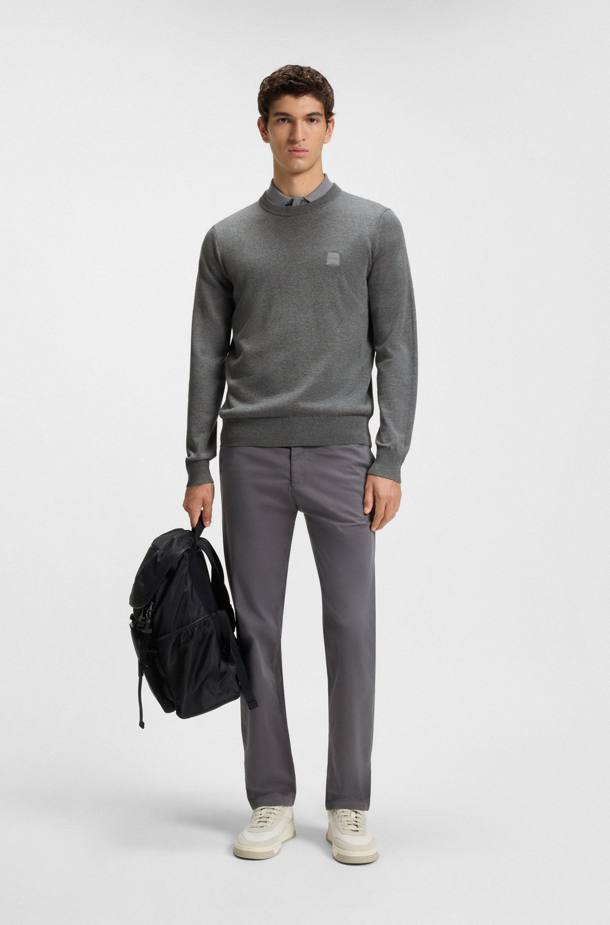 Thumbnail - BOSS ORANGE Strickpullover "Kanovano" mit Rundhalsausschnitt