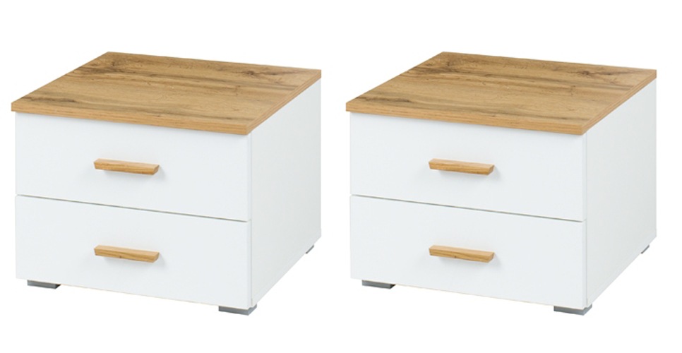 Home affaire Nachttisch "Nachttische Fabella (2 Stücke), BxTxH 46,4x40,8x35 günstig online kaufen