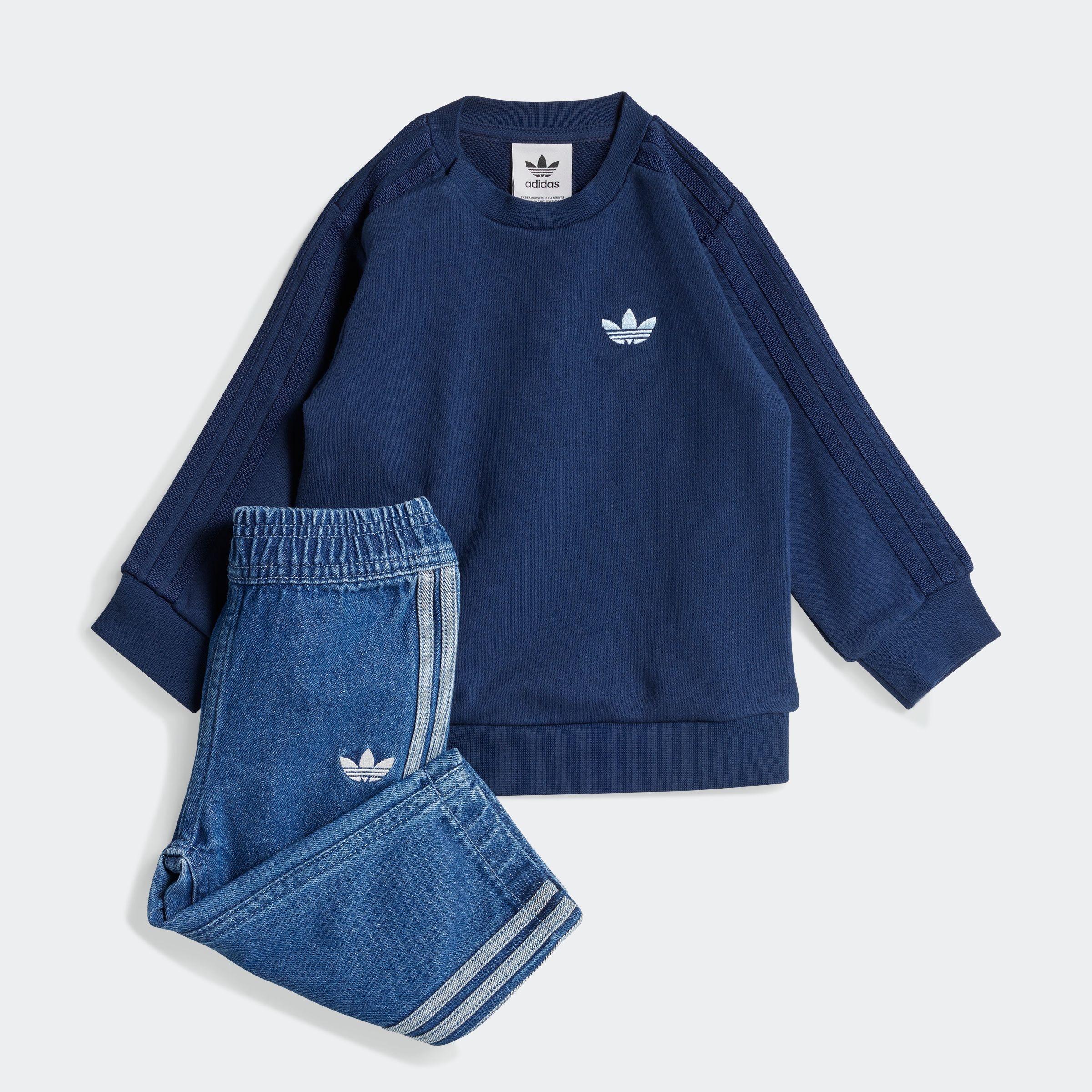 adidas Originals Trainingsanzug »DENIM CREW SET«, (2 tlg.)