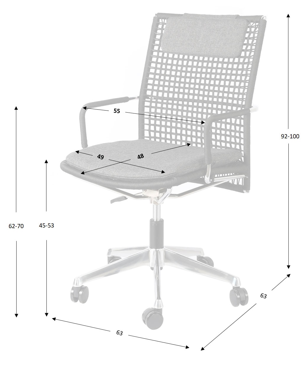 andas Bürostuhl »Cordy«, Webstoff, geflochtene Rückenlehne, Design by Morten Georgsen