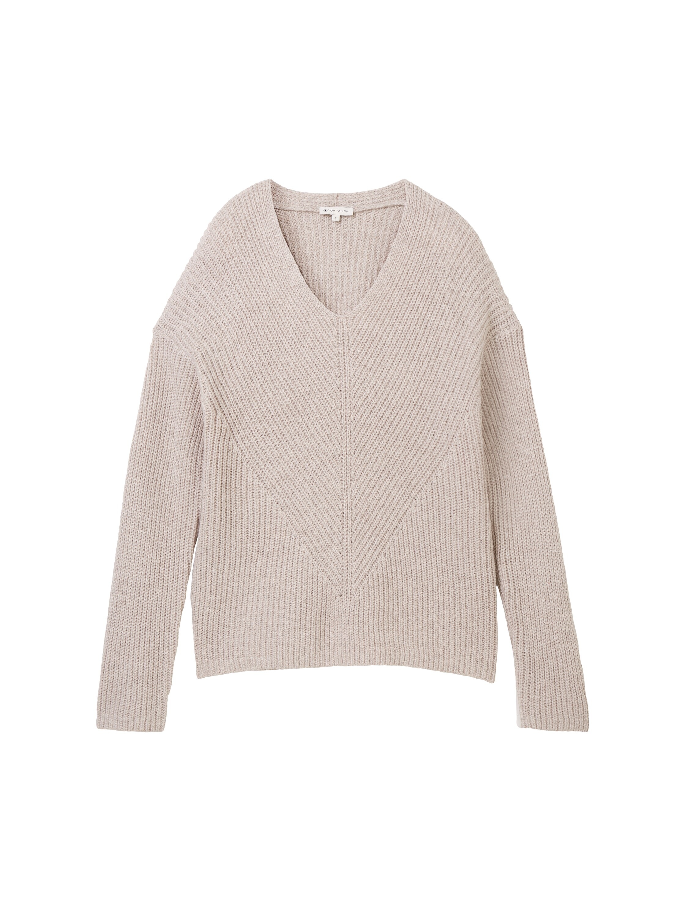 TOM TAILOR Strickpullover, mit V-Ausschnitt
