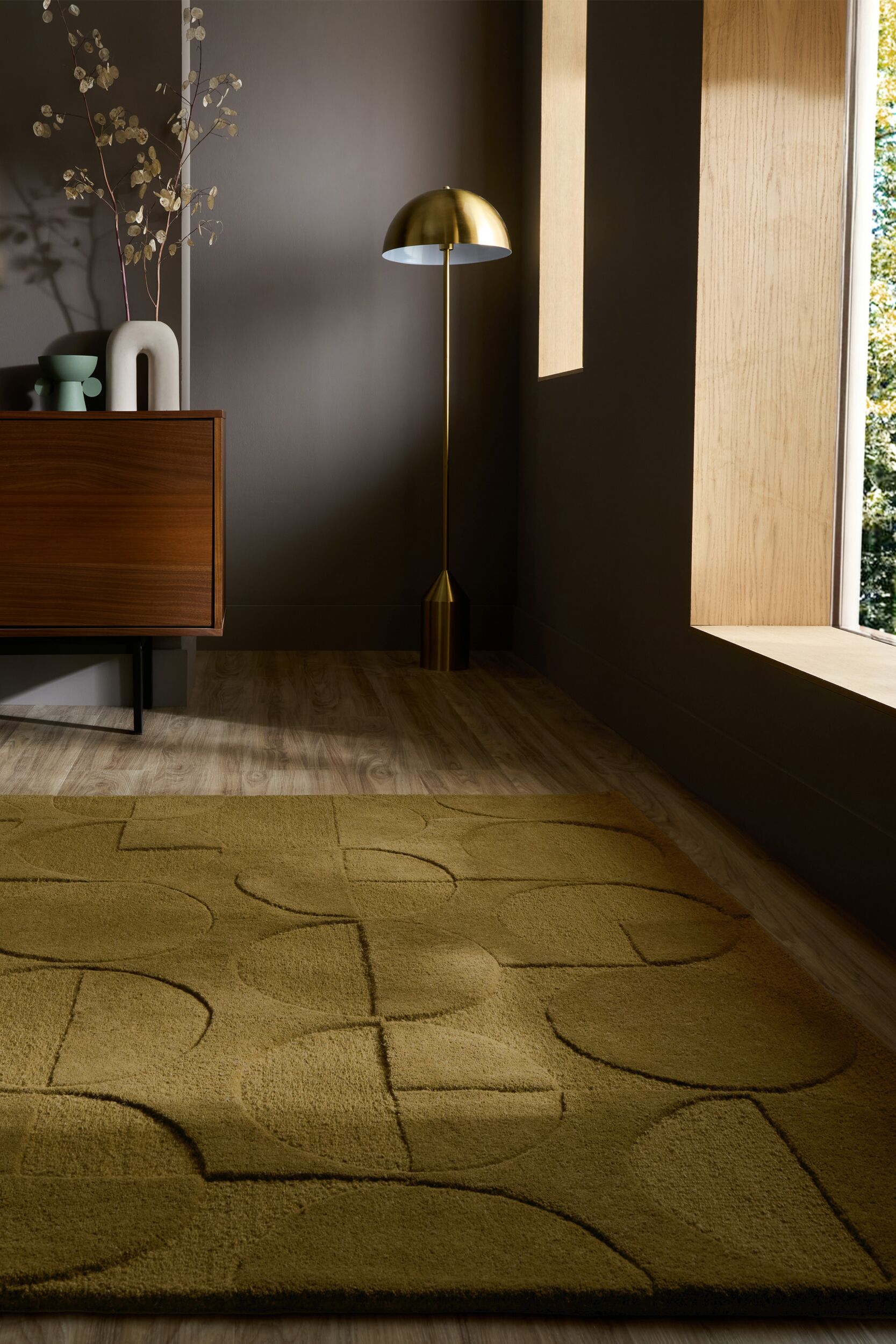 FLAIR RUGS Teppich "Rue" rechteckig 10 mm Höhe aus einem Wollmischgewebe, handgearbeitet