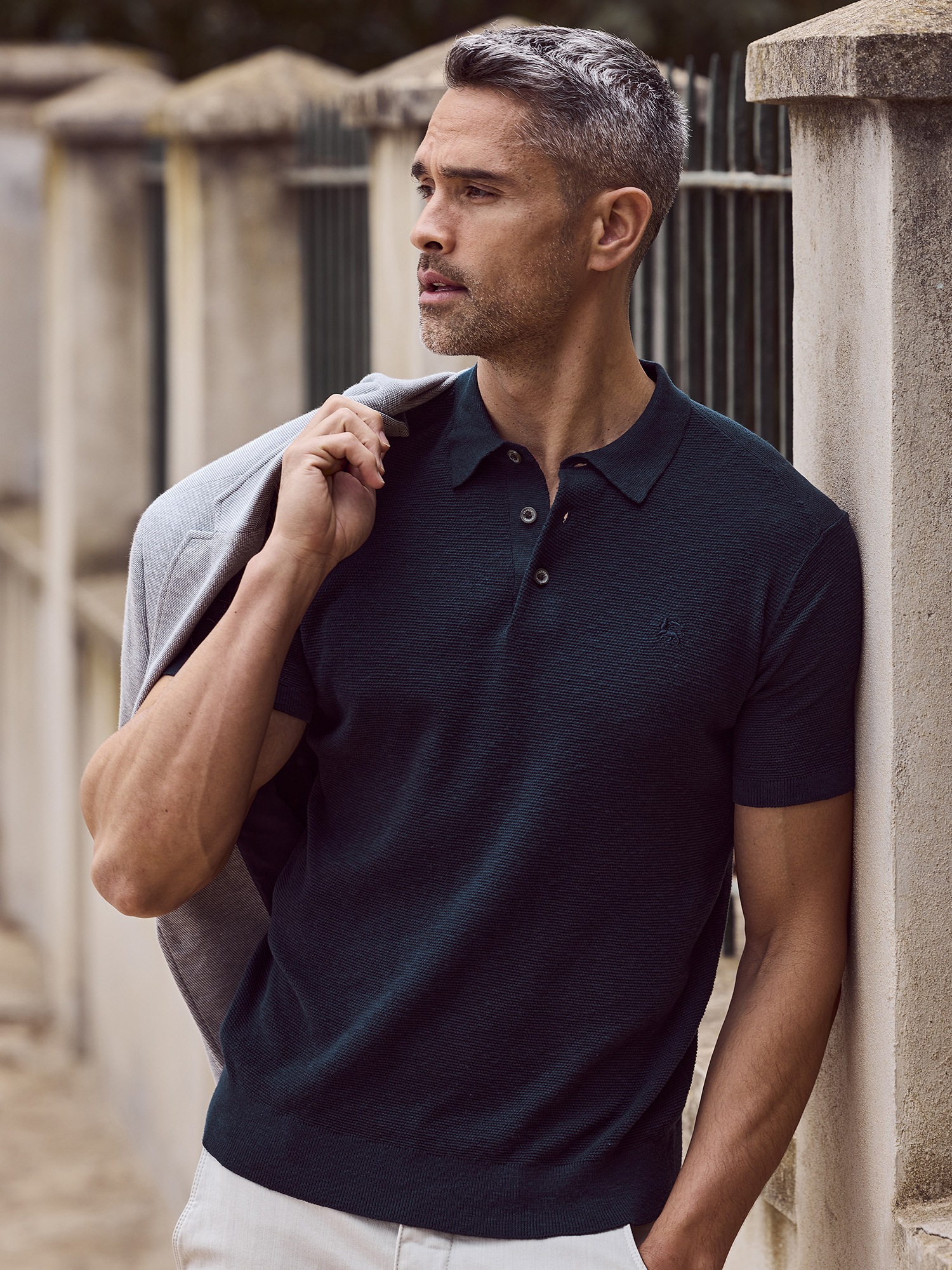 LERROS Poloshirt "LERROS Leichtes Sommer-Strick-Polo" günstig online kaufen