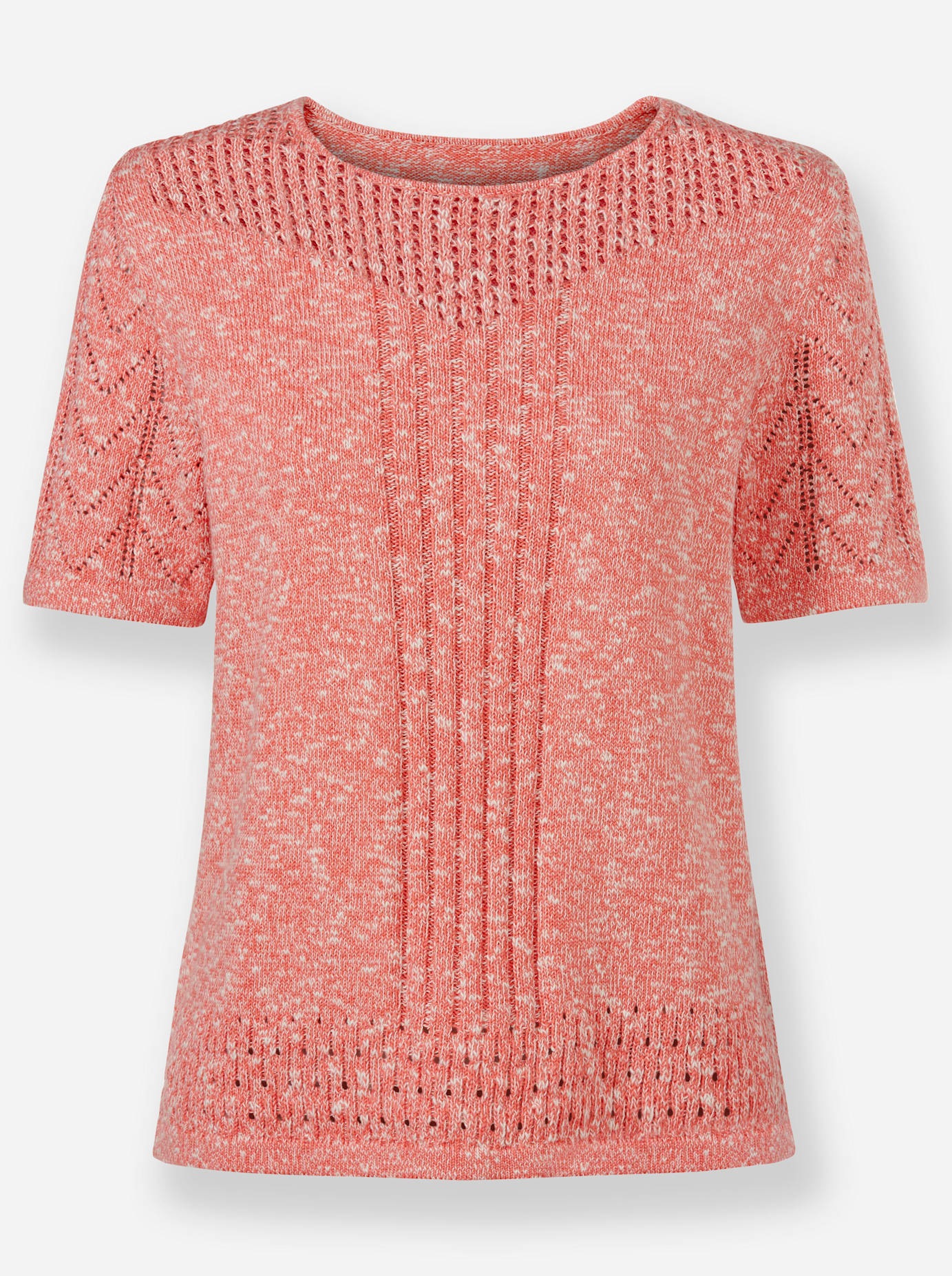 Classic Rundhalspullover »Ajour-Pullover«