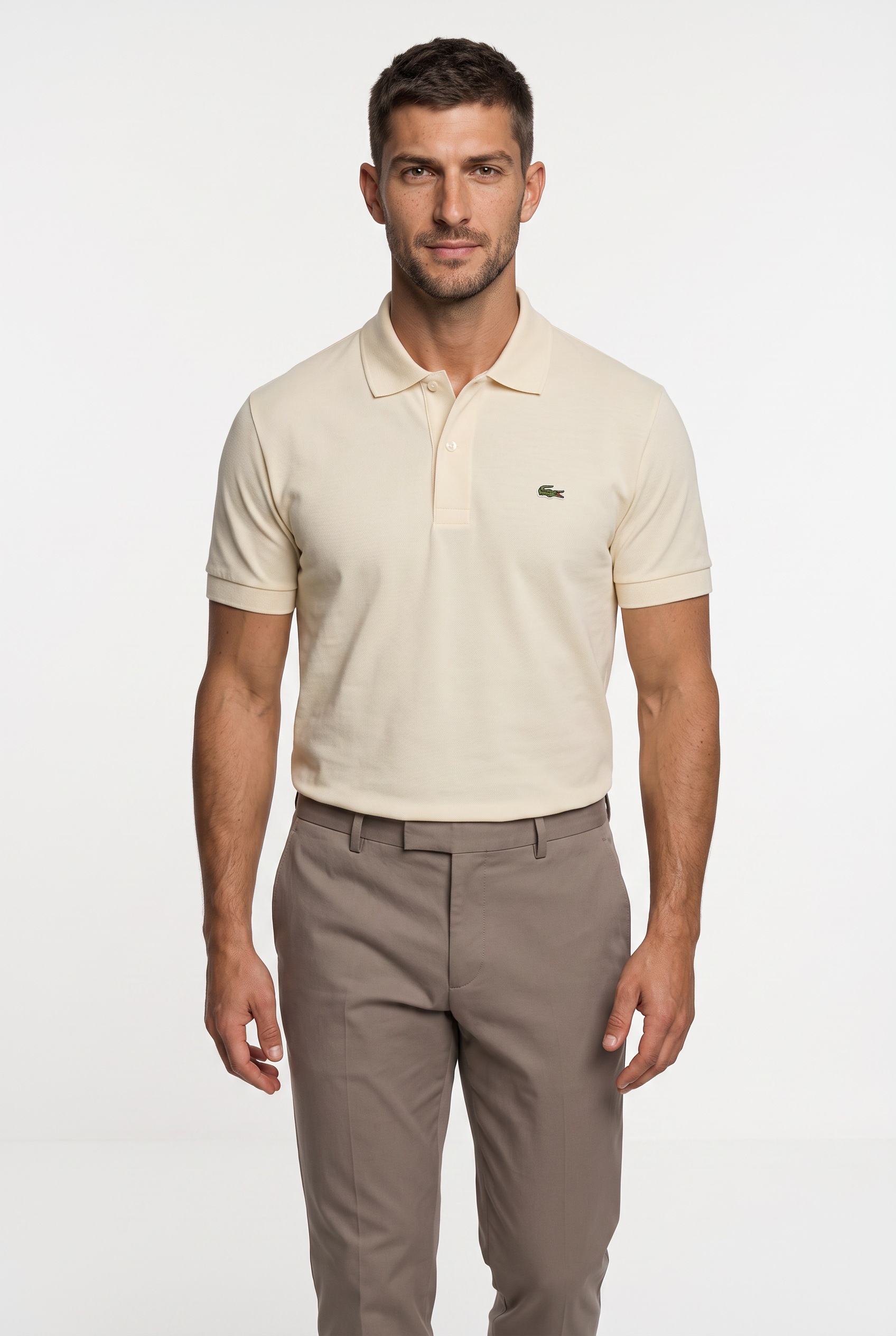 Lacoste Poloshirt 1 mit Knöpfen in Perlmuttoptik