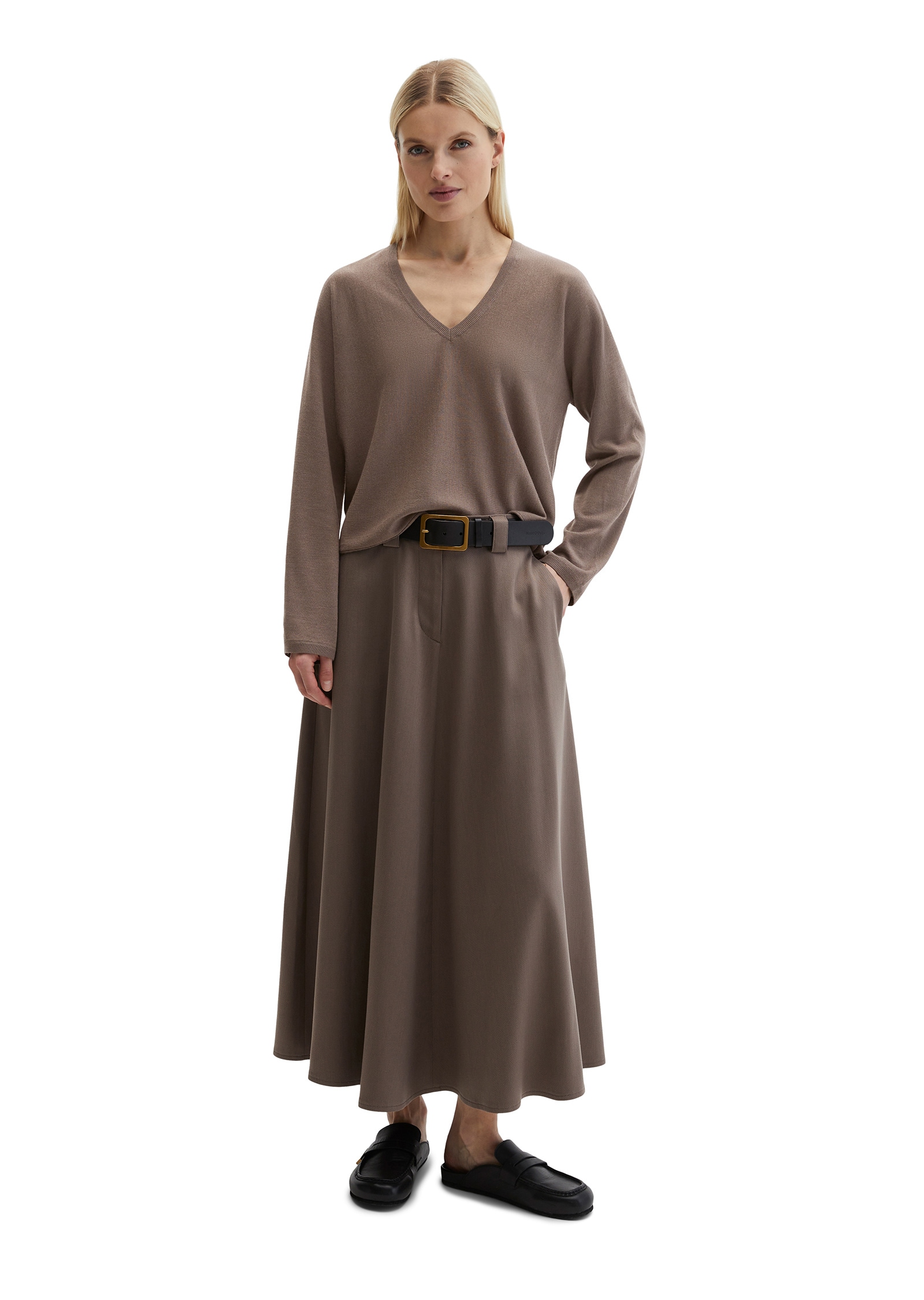 Marc O'Polo Strickpullover »aus Merinowolle-Viskose-Mix«