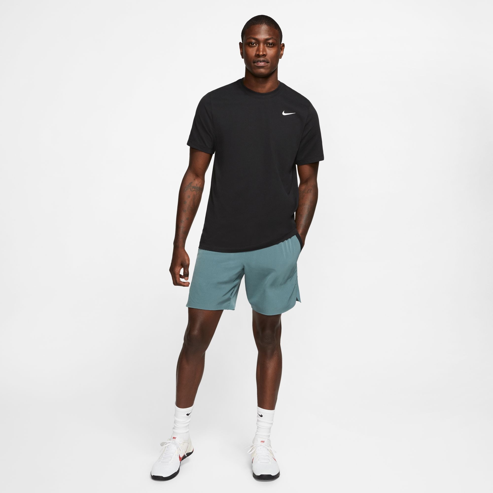 Nike T-Shirt »Nike Dri-FIT Men's Fitness T-Shirt« Kurzarm, Rundhalsausschnitt