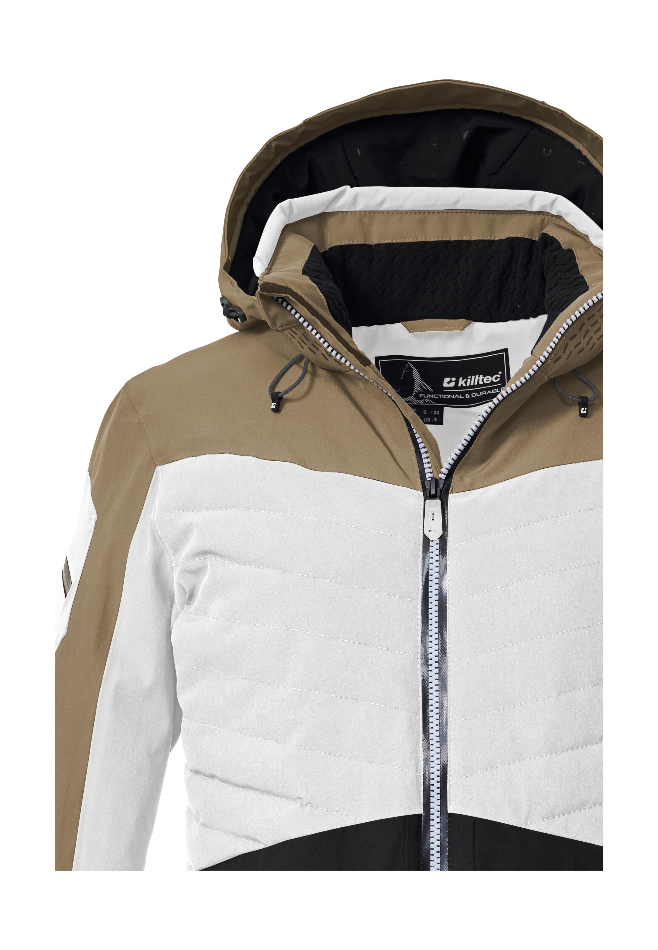 Killtec Skijacke »KSW 30 WMN SKI JCKT«, Damen Skijacke: wasserdicht, atmungsaktiv, Colourblock-Design