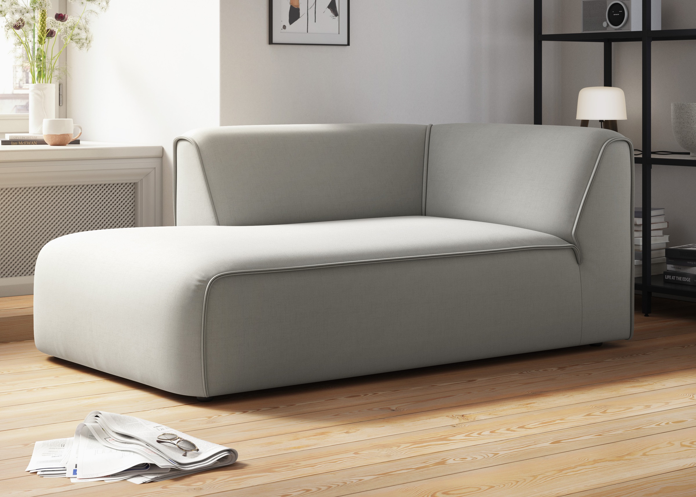 OTTO home Ottomane "Merid Chaiselongue, Maße B/T/H: 100/162/70 cm" als Modu günstig online kaufen