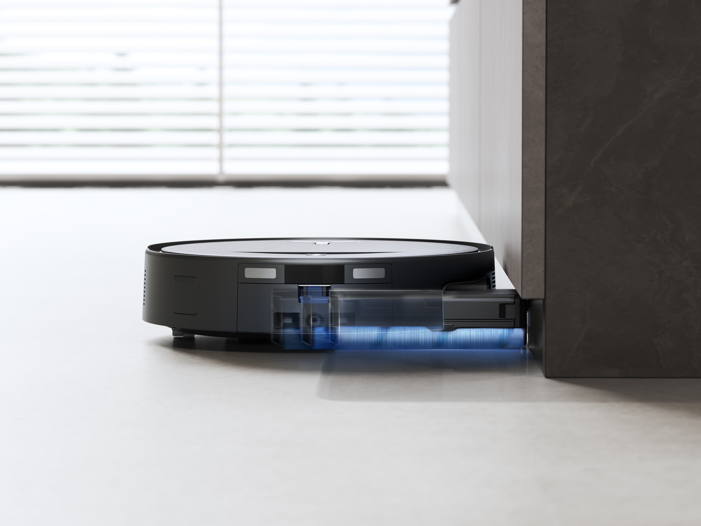 ECOVACS Nass-Trocken-Saugroboter »DEEBOT T80S OMNI (Black), OZMO ROLLER 2.0 Wischtechnologie,« 24.800 Pa Saugleistung, Triple Lift 10 mm