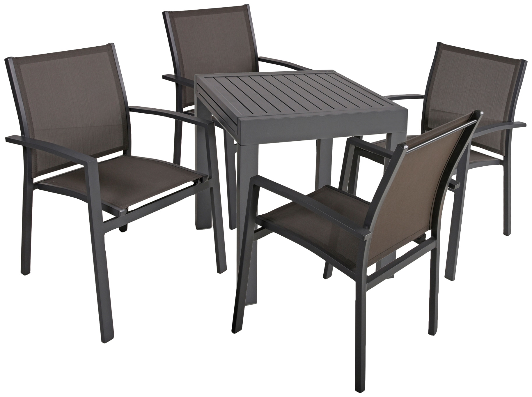 Garden Pleasure Garten-Essgruppe "ELENA" 5 Stk. tlg. mit ausziehbarem Tisch günstig online kaufen