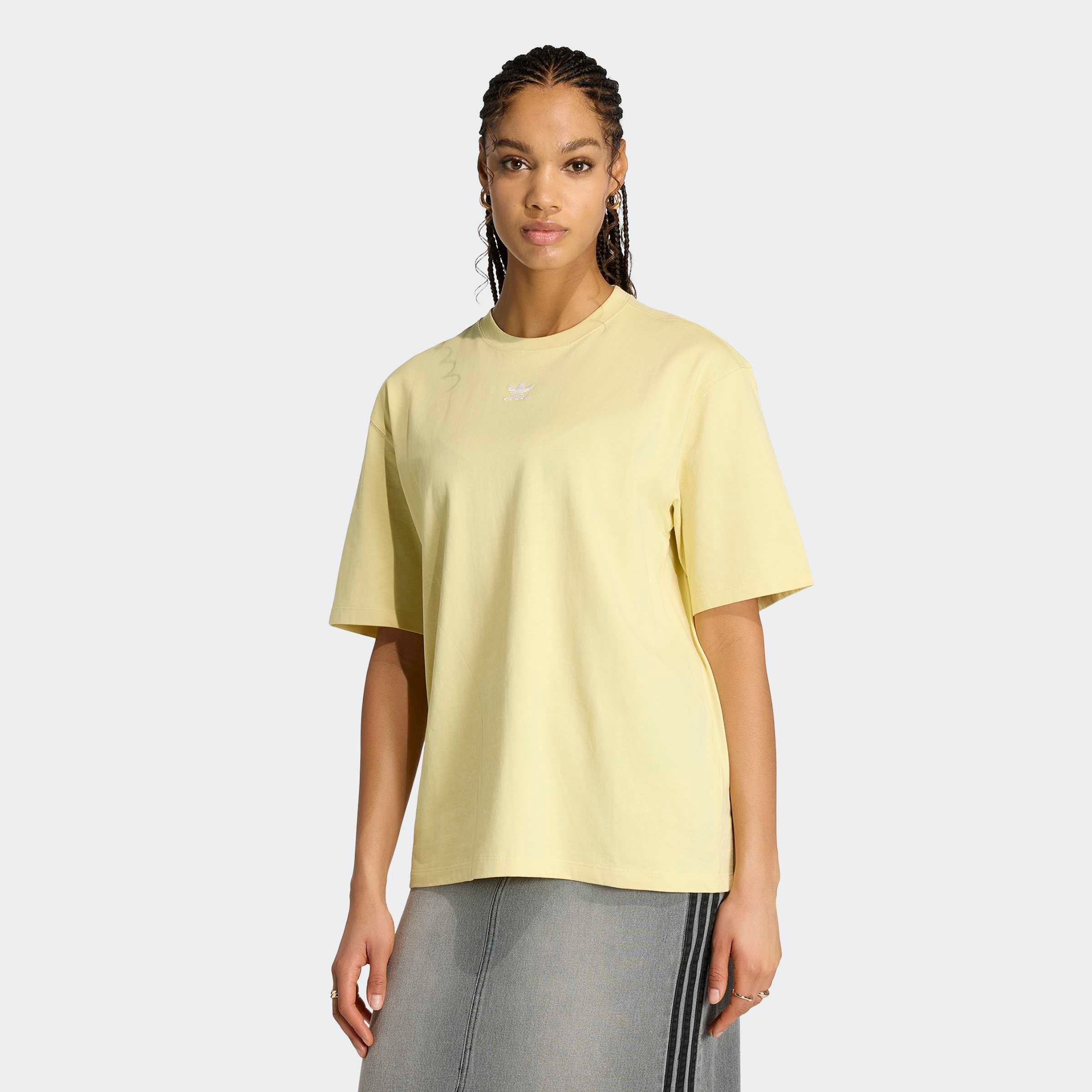 adidas Originals T-Shirt »ESS BOYFR TEE« sportlicher Stil, aus Baumwolle, Kurzarm, Rundhalsausschnitt