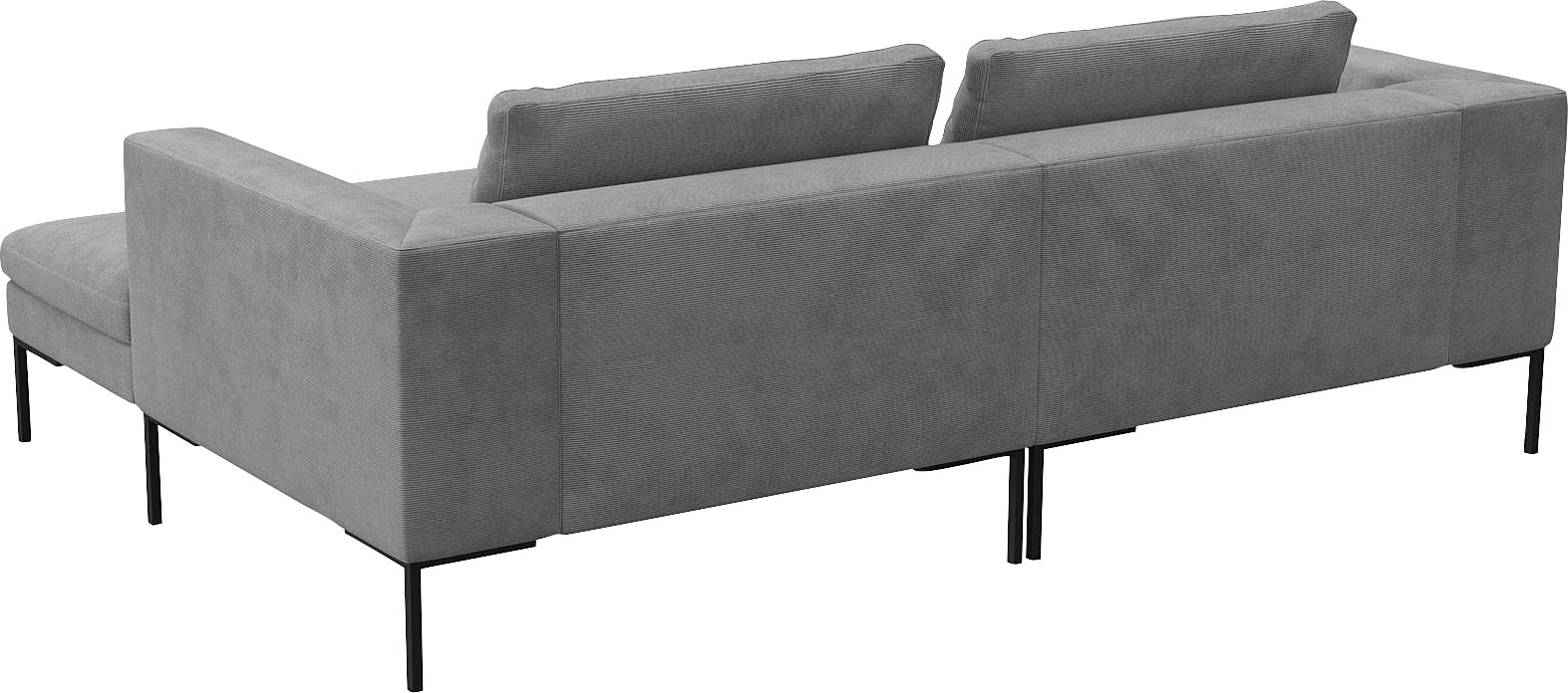 FLEXLUX Ecksofa »Loano, superbequemer Sitzkomfort durch Kaltschaum im Sitz, L-Form«, modernes Sofa, frei im Raum stellbar, lose Kissen, hoher Fuß