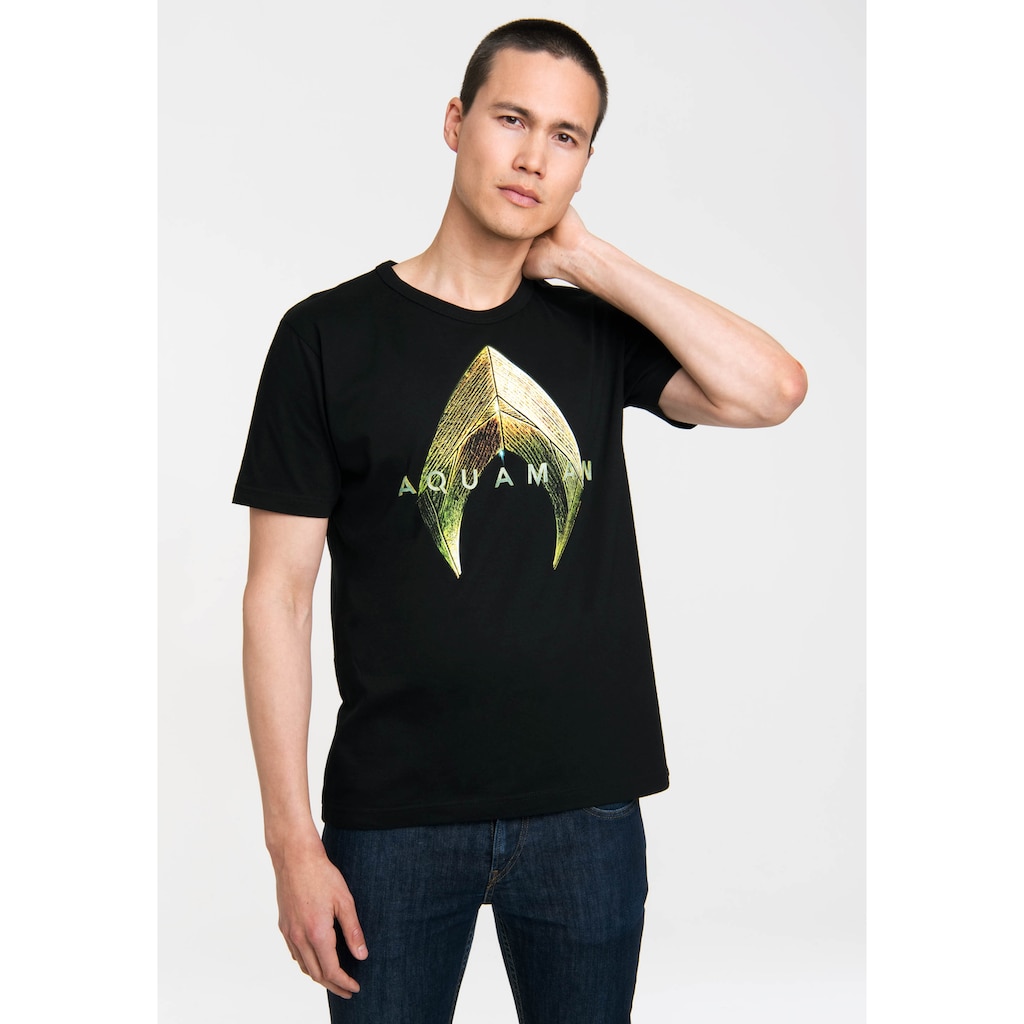 LOGOSHIRT T-Shirt »Aquaman« mit coolem Fan-Print