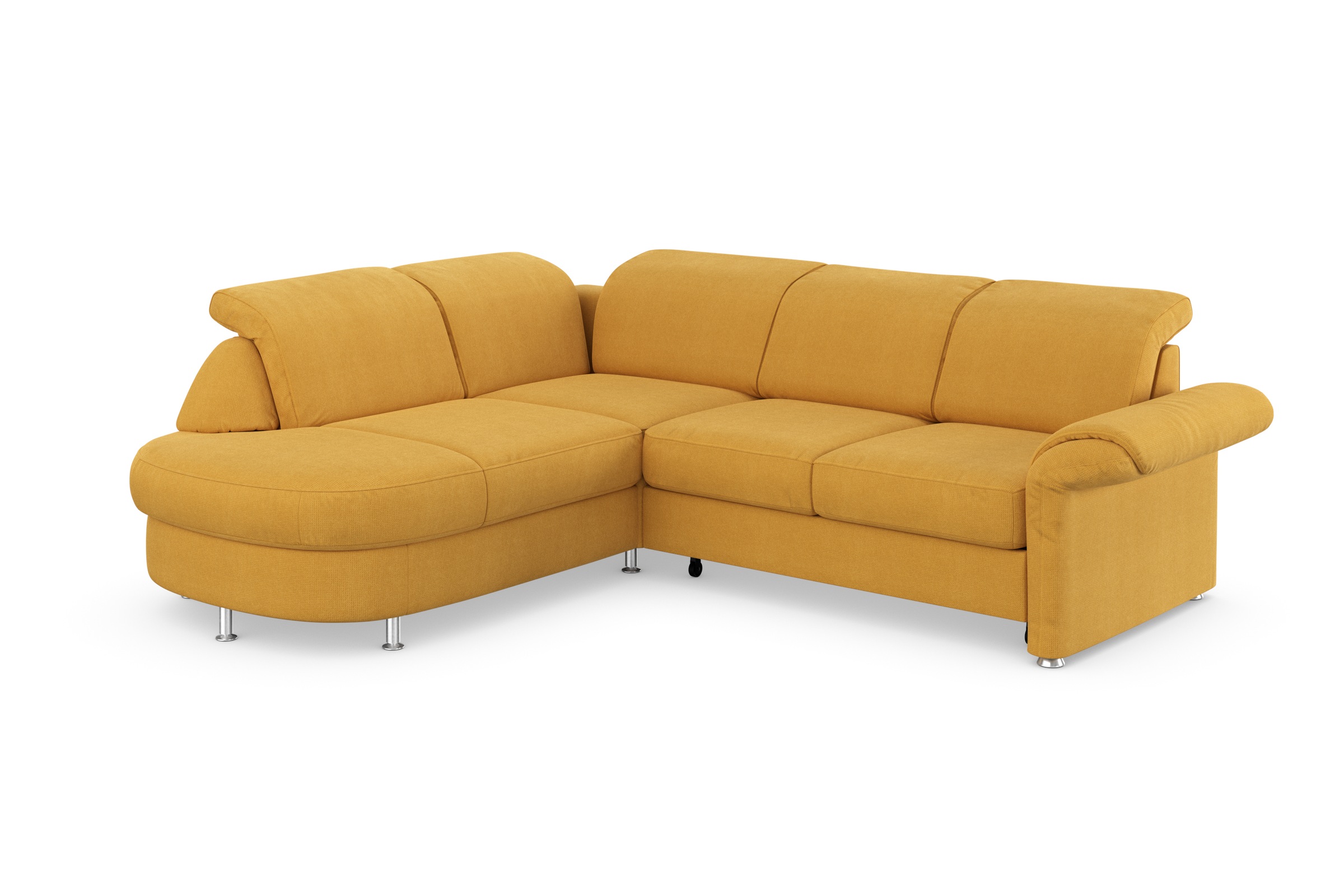 sit&more Ecksofa »Apulia L-Form«, wahlweise Bettfunktion, Bettkasten und Kopf- und Armteilverstellung
