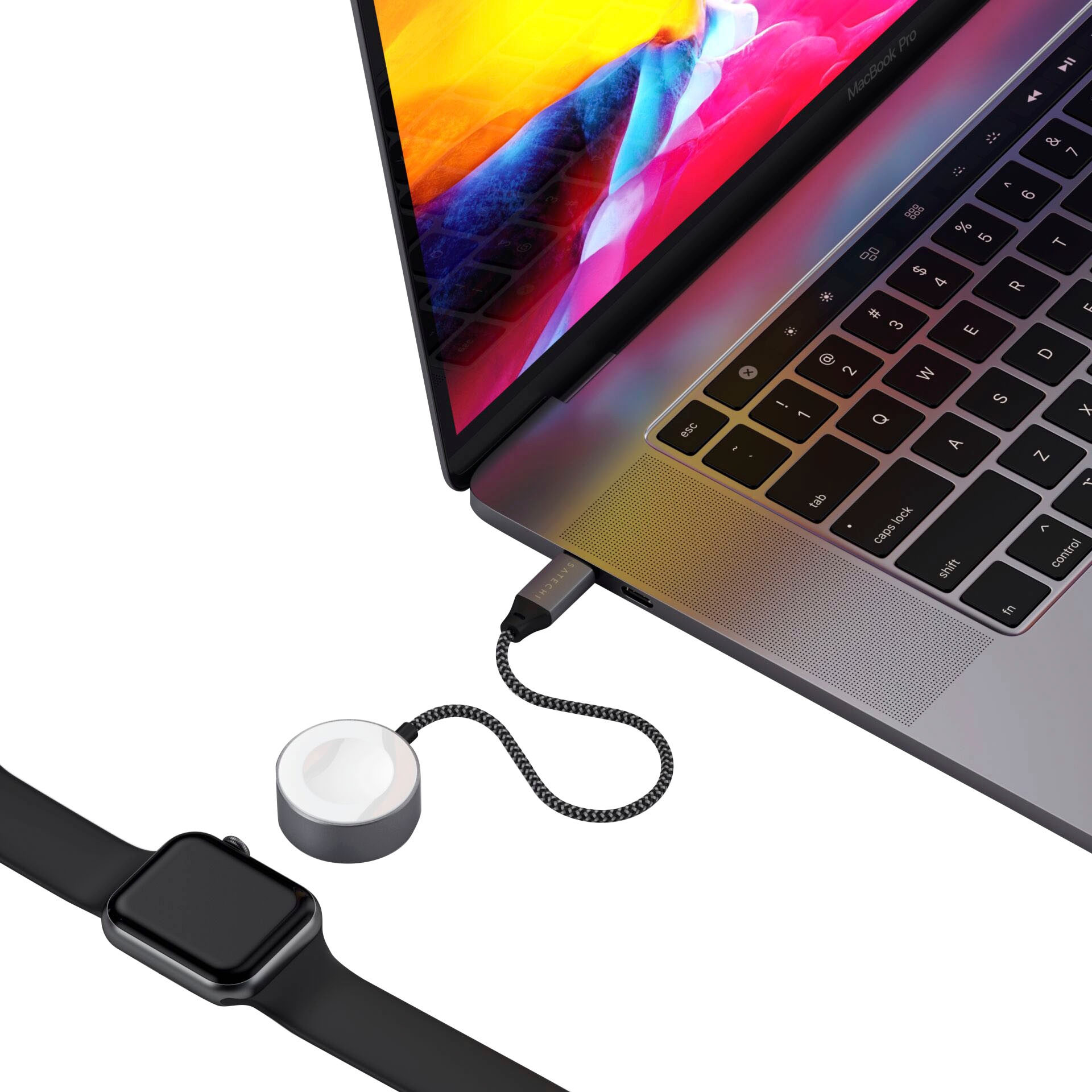 Satechi USB-Kabel »Magnetic Charging Cable for Apple Watch«, USB-C, 18 cm