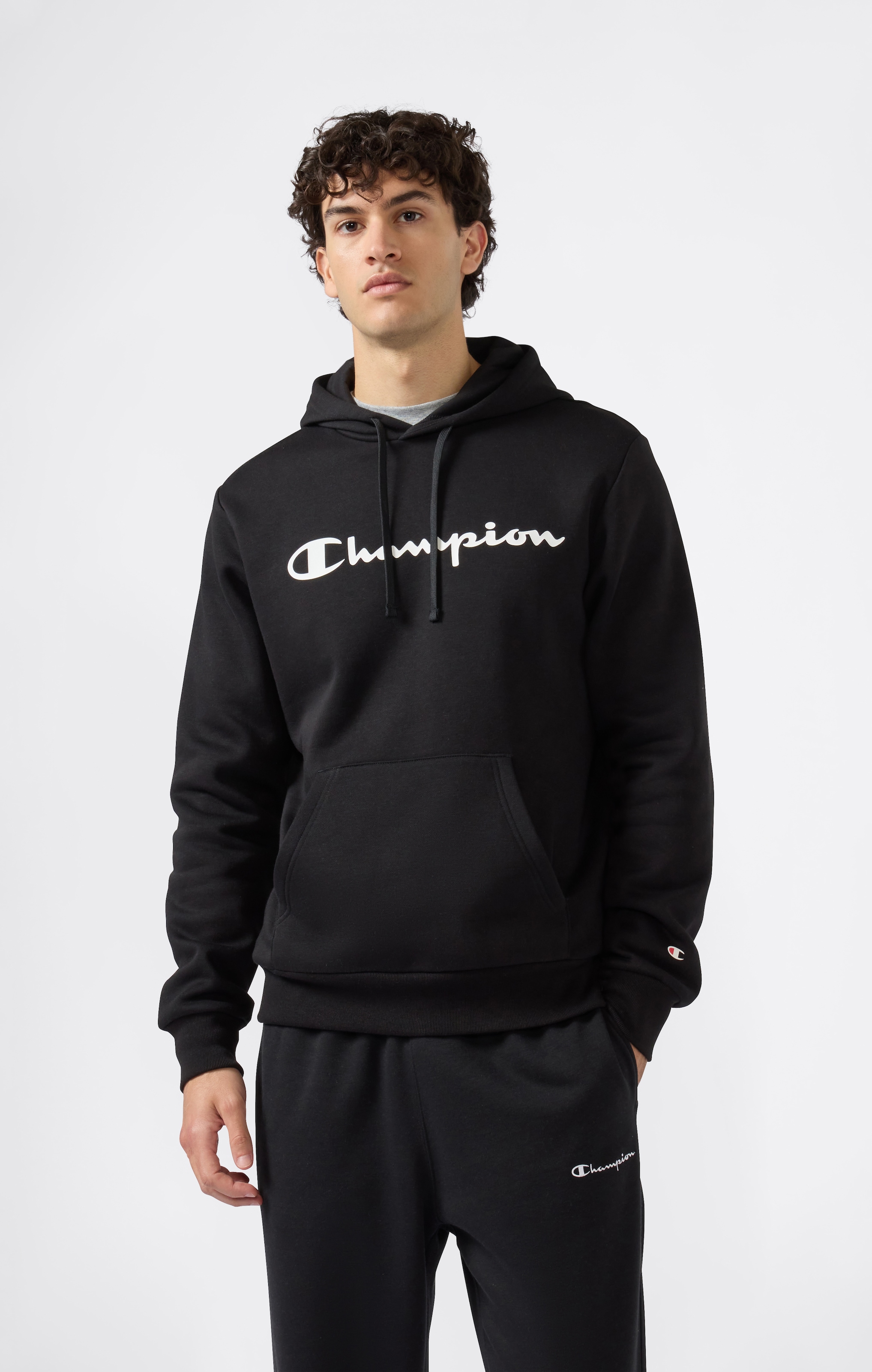 Champion Kapuzensweatshirt "BASICS Fleece Hoodie Large Logo" 1 Stk. tlg. günstig online kaufen