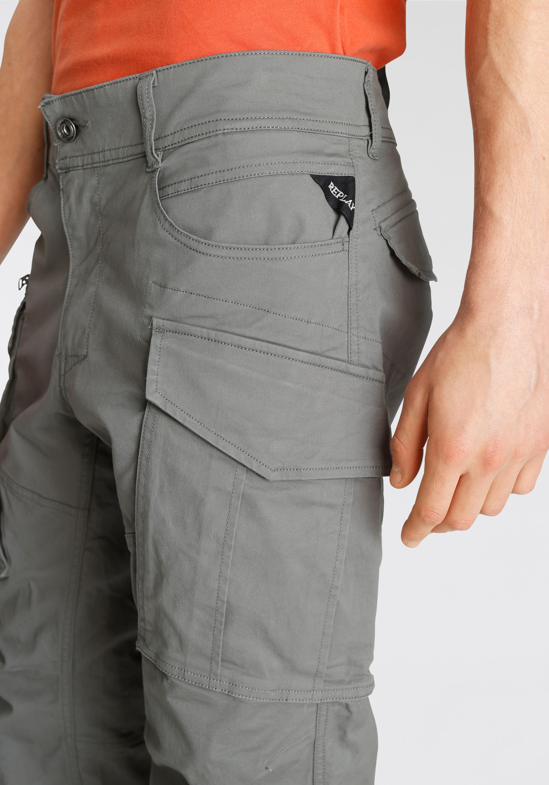 Replay Joe Cargo Pants Green 32 3